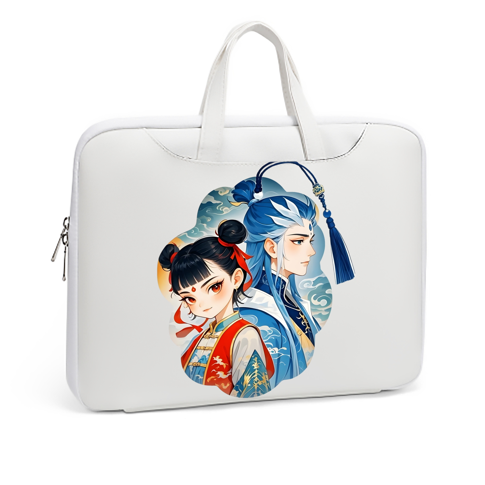 （画像用） Ne Zha 2 ナタ 魔童の大暴れ レザーラップトップバッグ　ノートパソコンケース