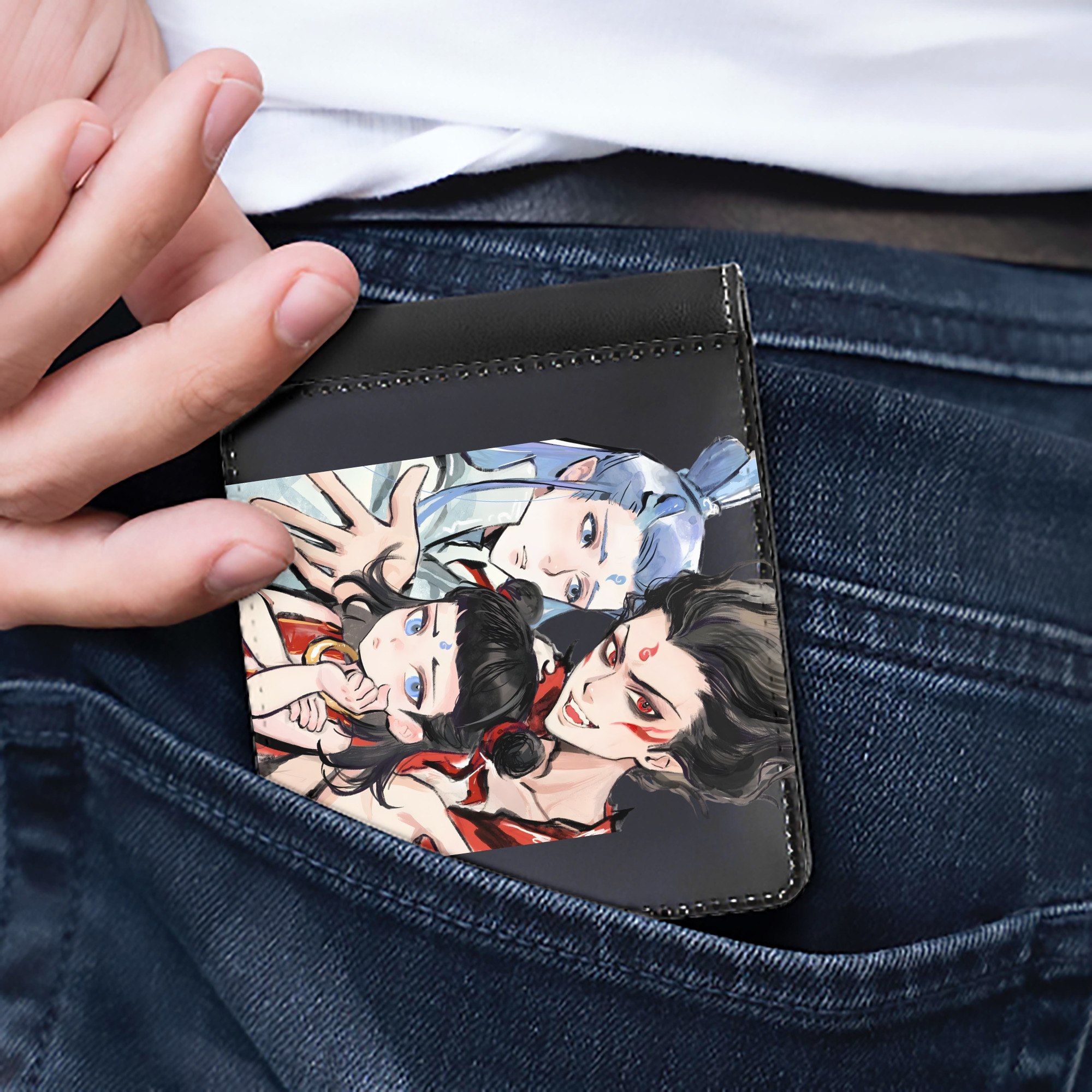 （画像用） Ne Zha 2 ナタ 魔童の大暴れ 二つ折り革財布