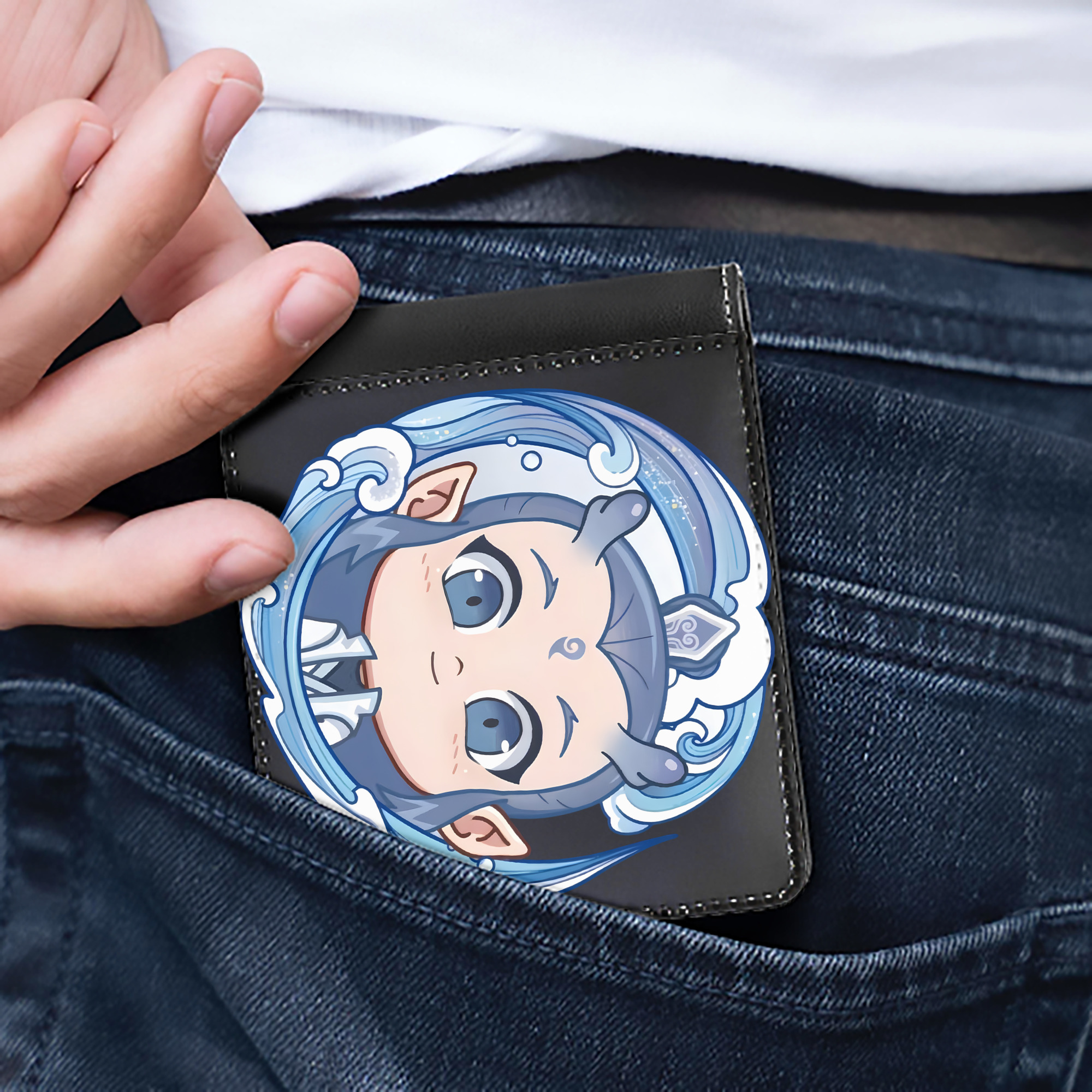 （画像用） Ne Zha 2 ナタ 魔童の大暴れ 二つ折り革財布