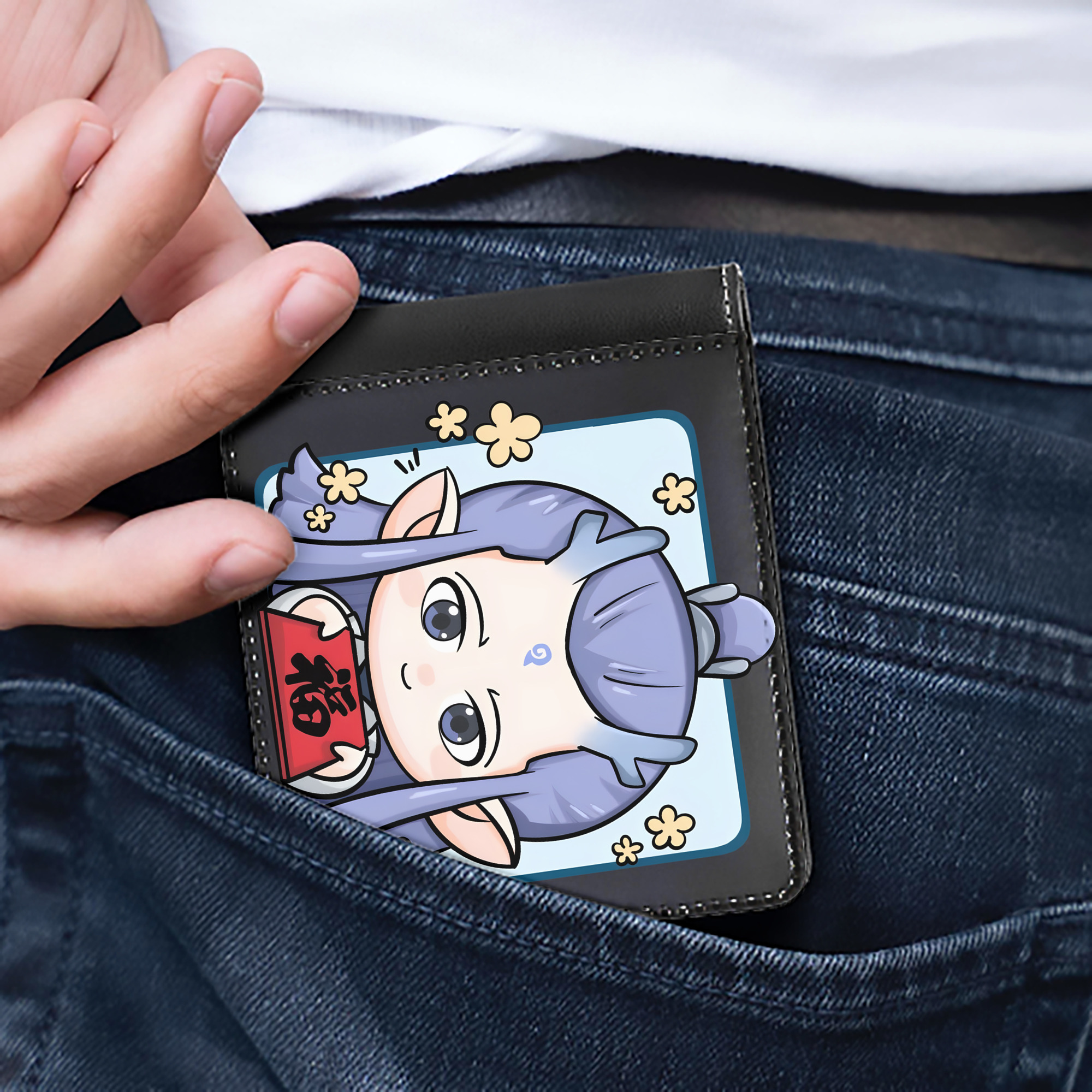 （画像用） Ne Zha 2 ナタ 魔童の大暴れ 二つ折り革財布