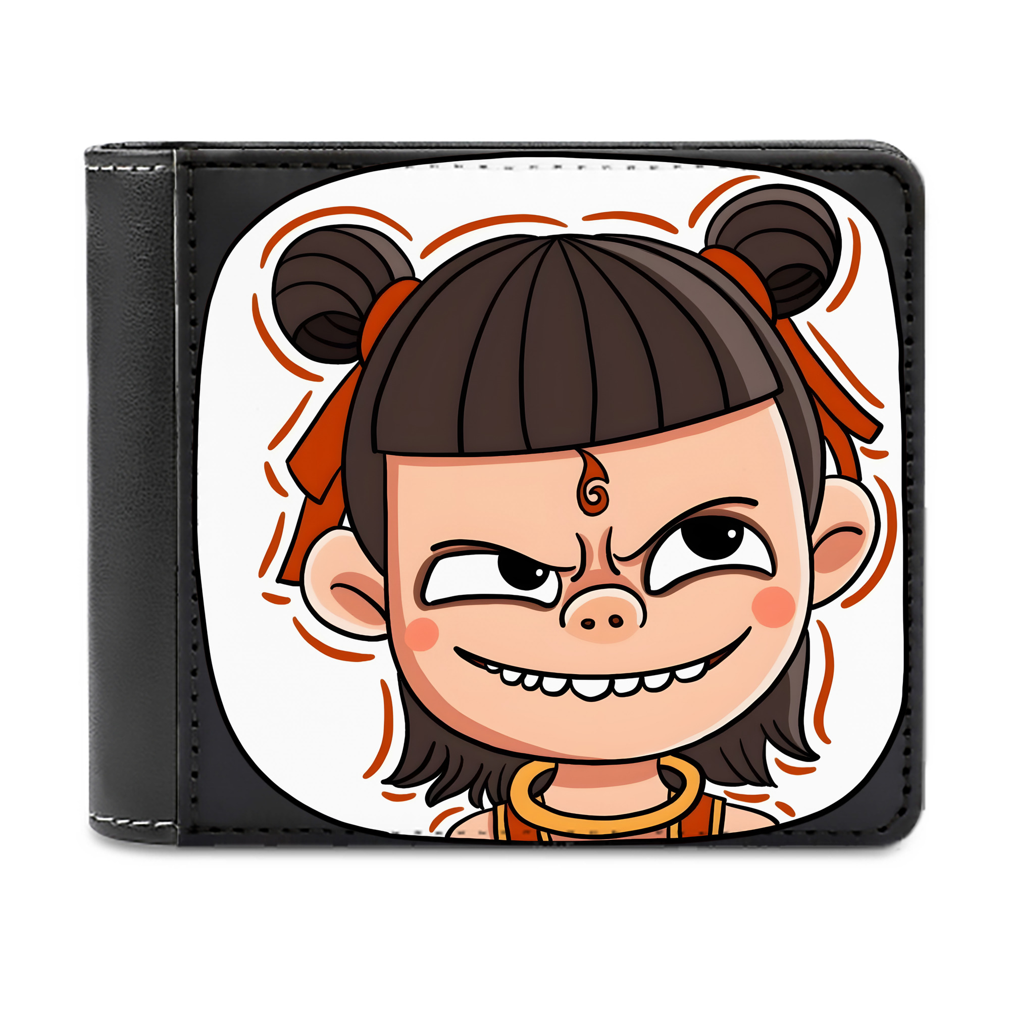 （画像用） Ne Zha 2 ナタ 魔童の大暴れ 二つ折り革財布