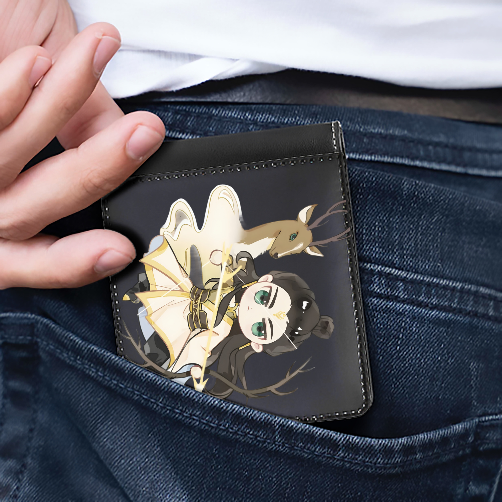 （画像用） Ne Zha 2 ナタ 魔童の大暴れ 二つ折り革財布