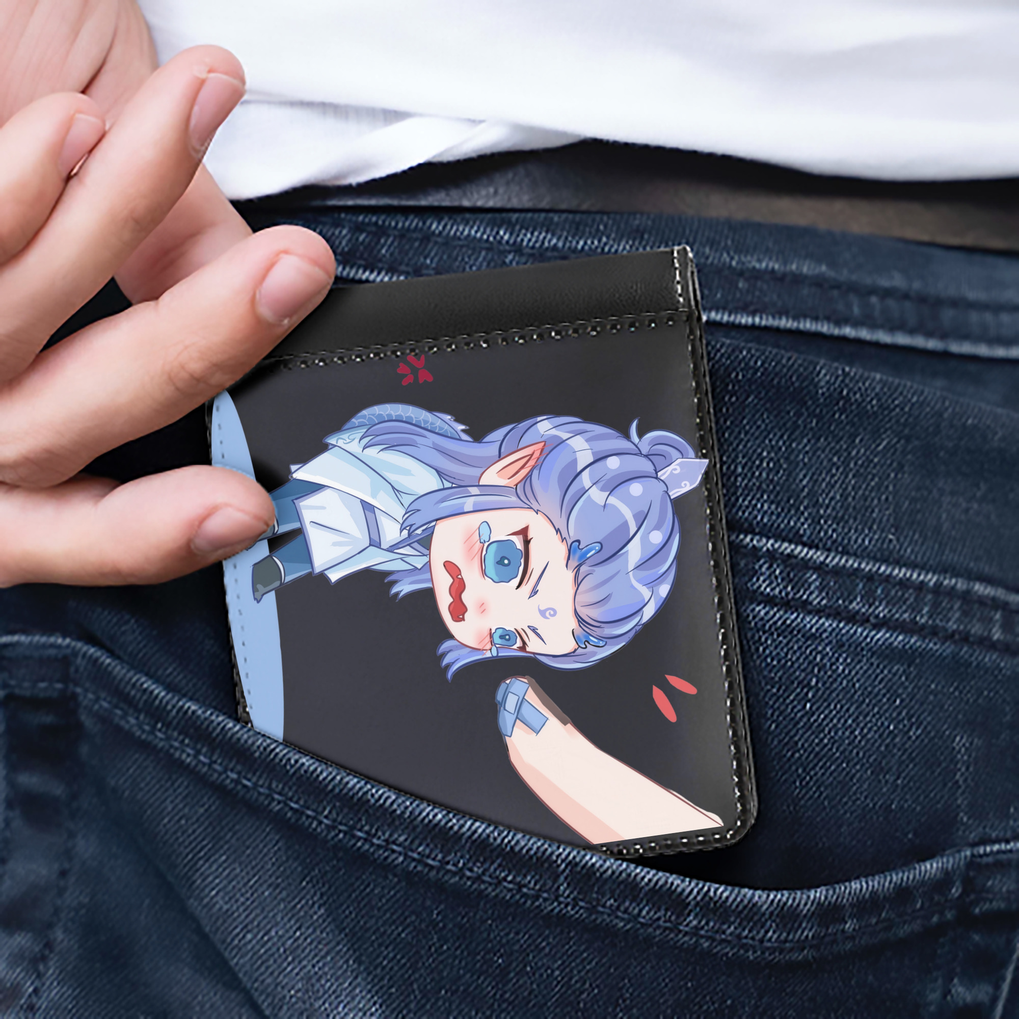 （画像用） Ne Zha 2 ナタ 魔童の大暴れ 二つ折り革財布