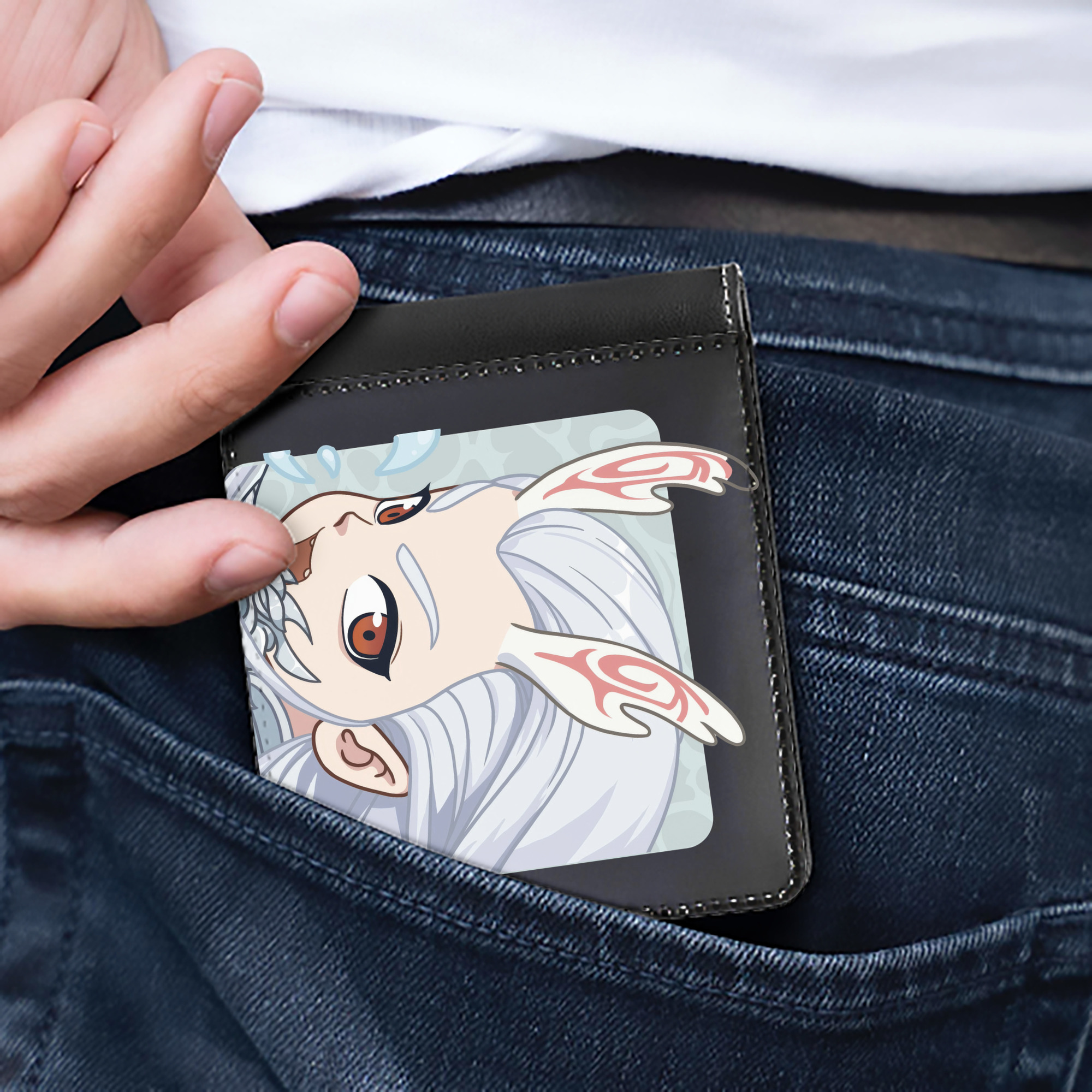 Ne Zha 2 ナタ 魔童の大暴れ 二つ折り革財布