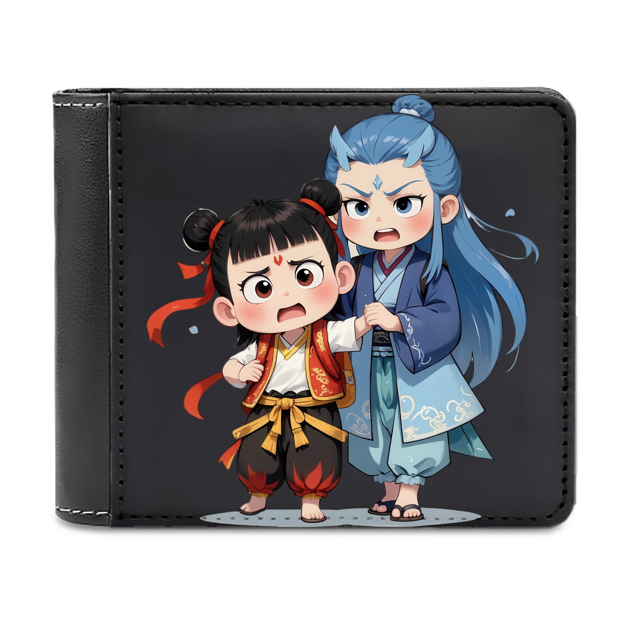 （画像用） Ne Zha 2 ナタ 魔童の大暴れ 二つ折り革財布