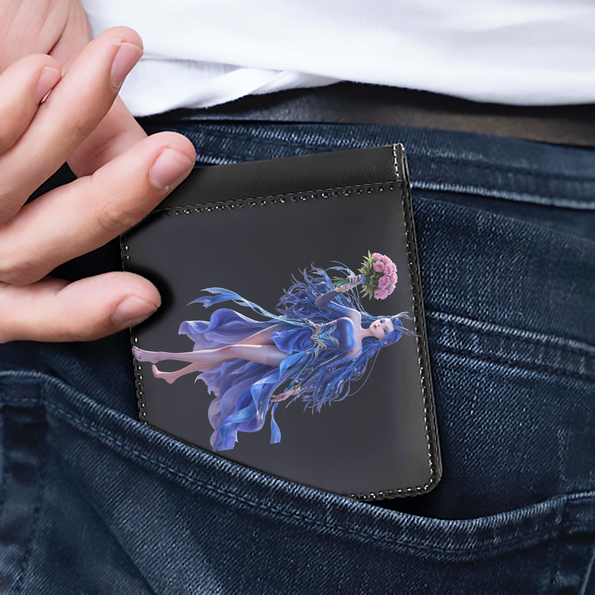 Ne Zha 2 ナタ 魔童の大暴れ 二つ折り革財布