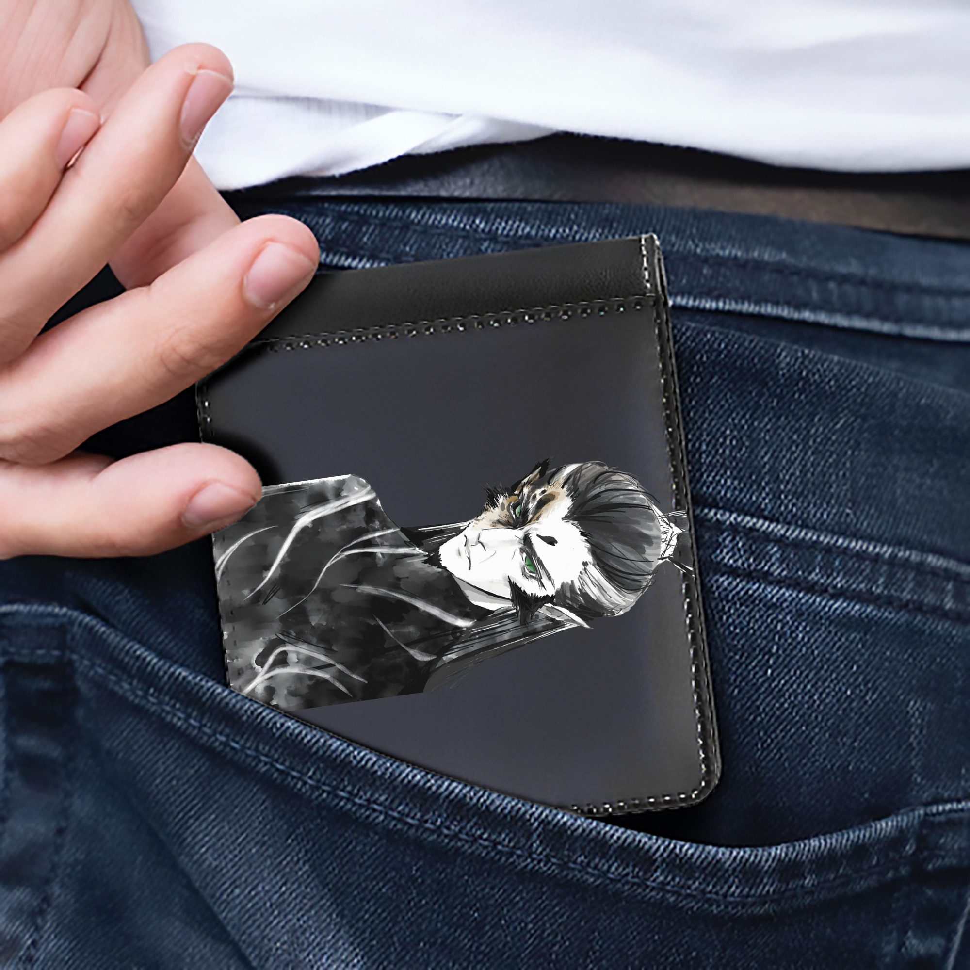 Ne Zha 2 ナタ 魔童の大暴れ 二つ折り革財布