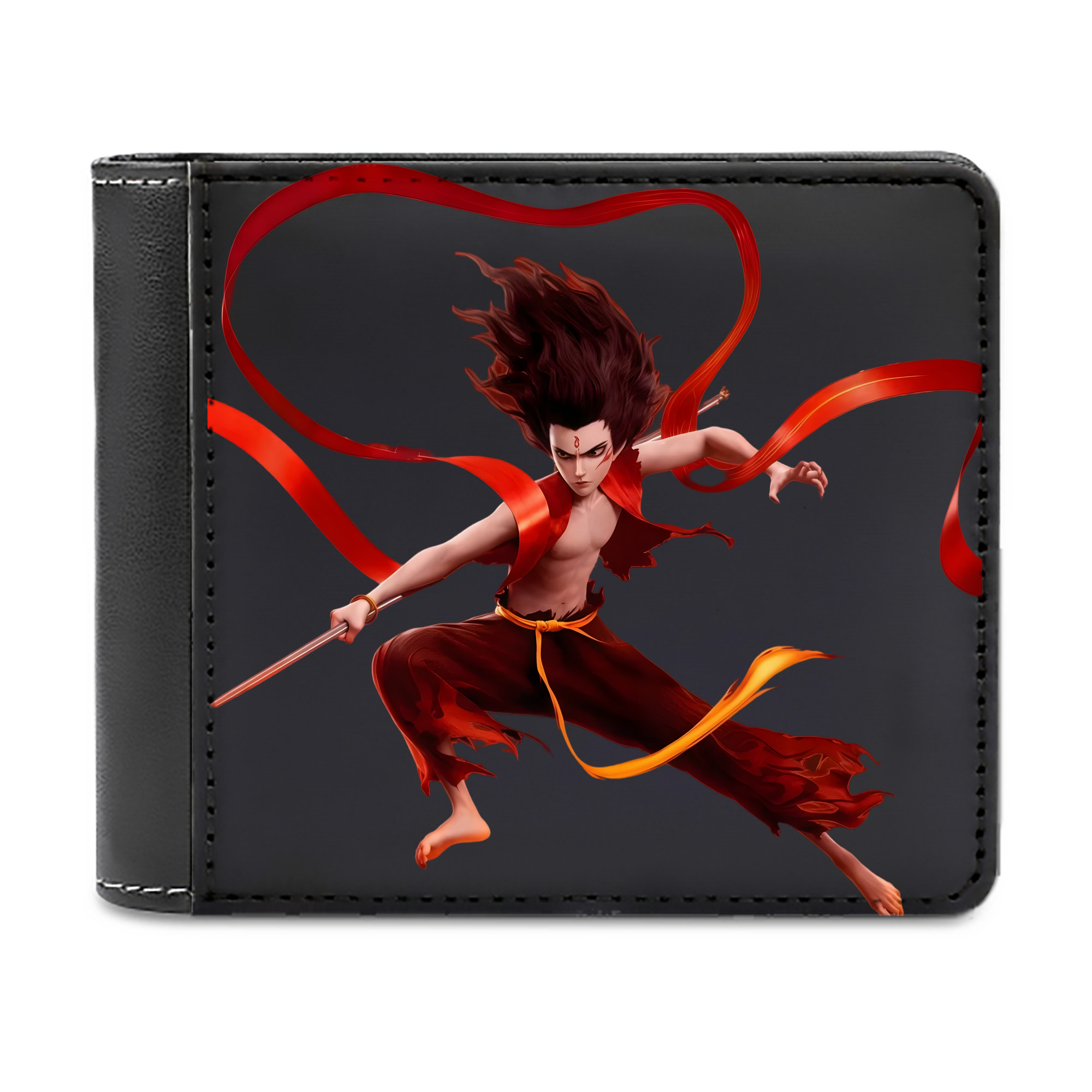 （画像用） Ne Zha 2 ナタ 魔童の大暴れ 二つ折り革財布
