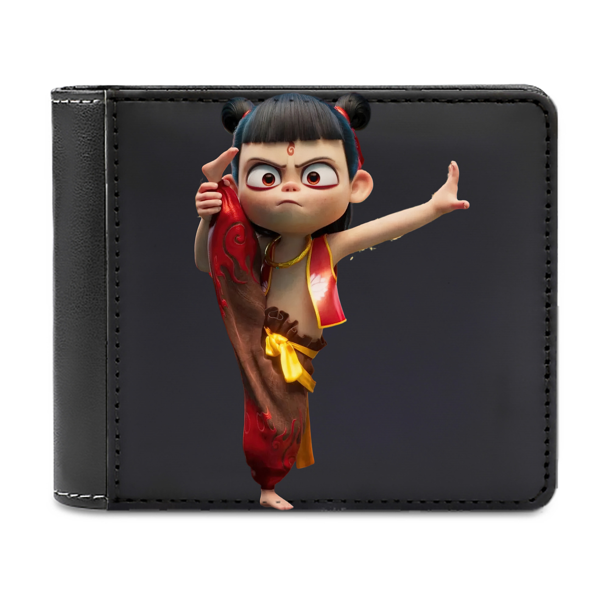 （画像用） Ne Zha 2 ナタ 魔童の大暴れ 二つ折り革財布