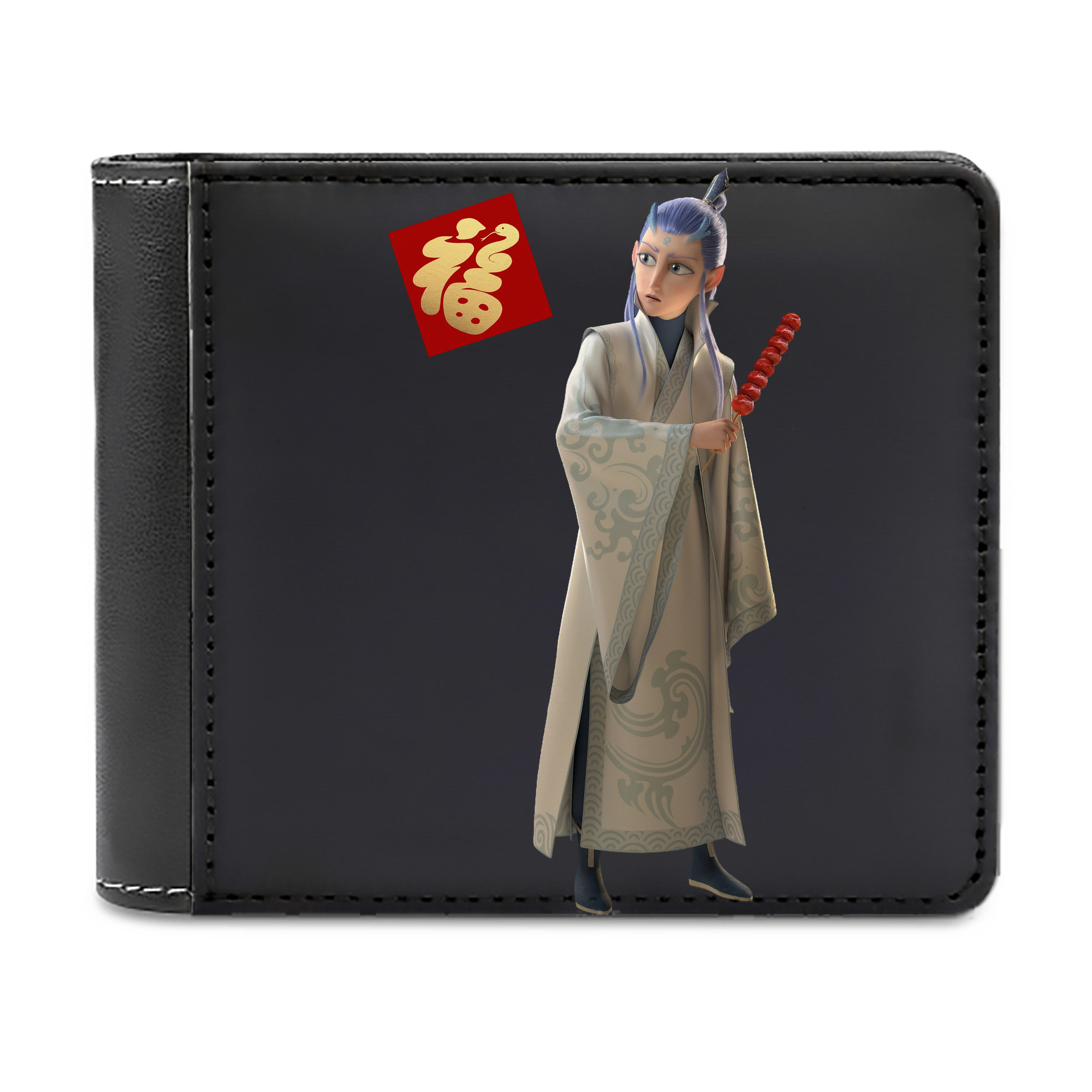 （画像用） Ne Zha 2 ナタ 魔童の大暴れ 二つ折り革財布