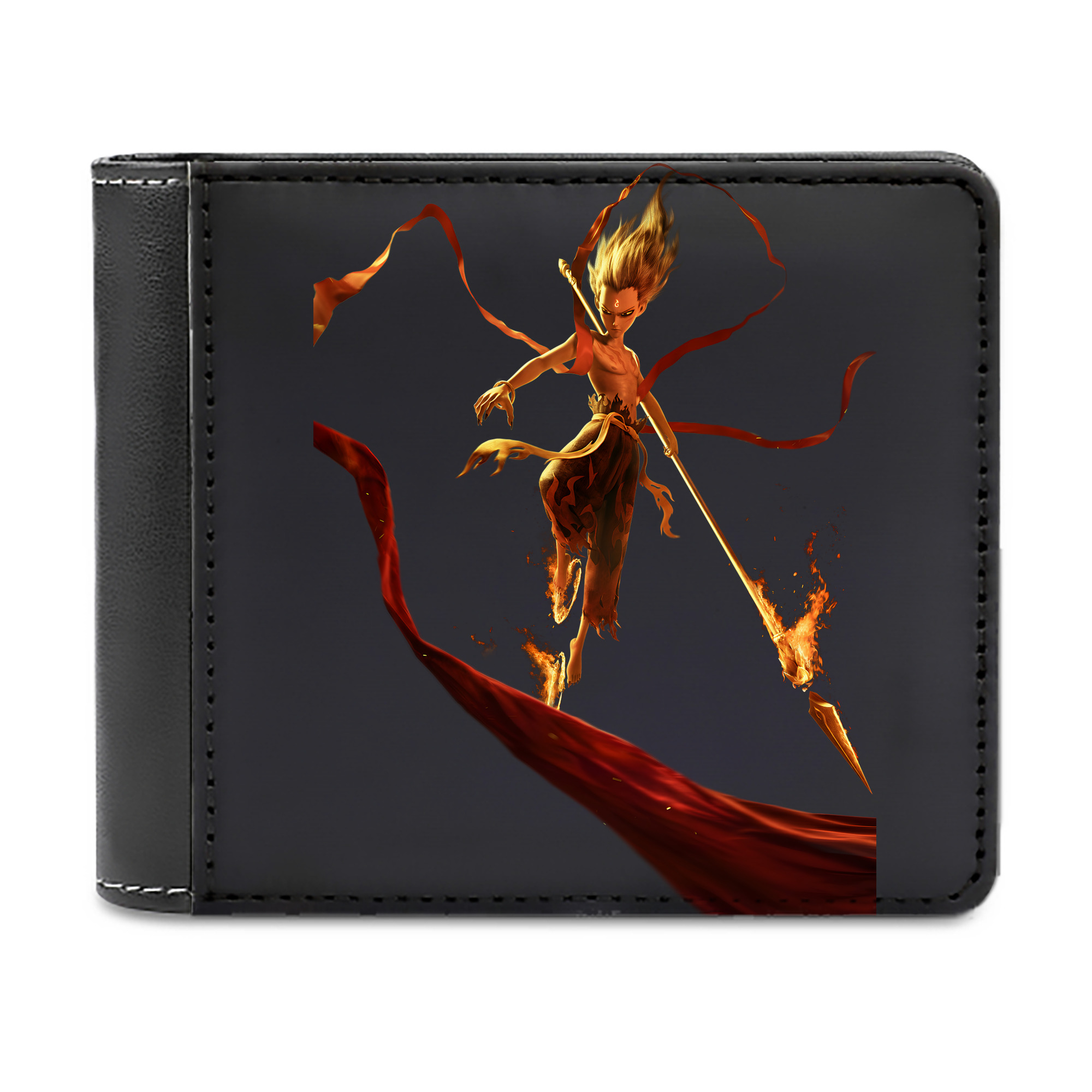 （画像用） Ne Zha 2 ナタ 魔童の大暴れ 二つ折り革財布