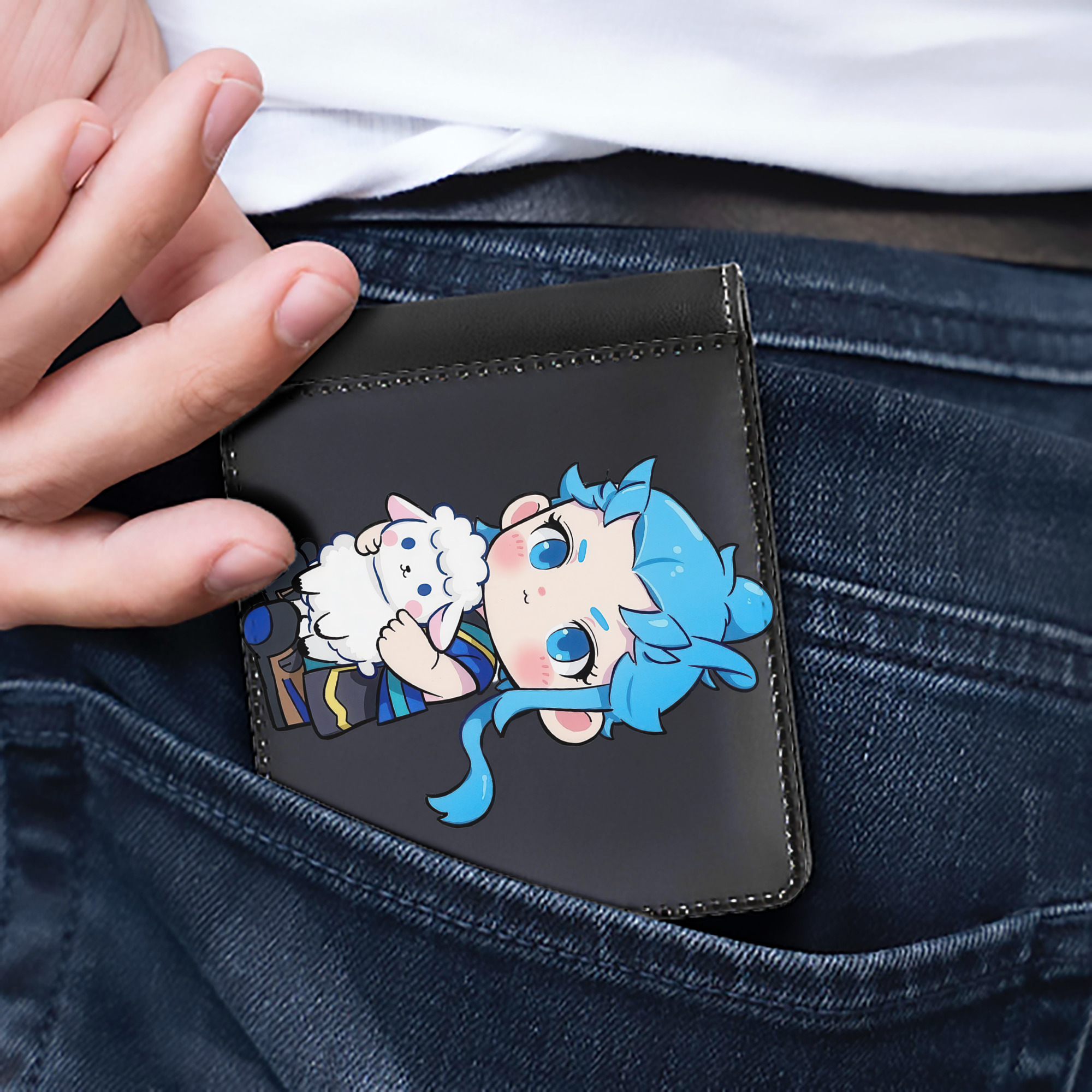 （画像用） Ne Zha 2 ナタ 魔童の大暴れ 二つ折り革財布