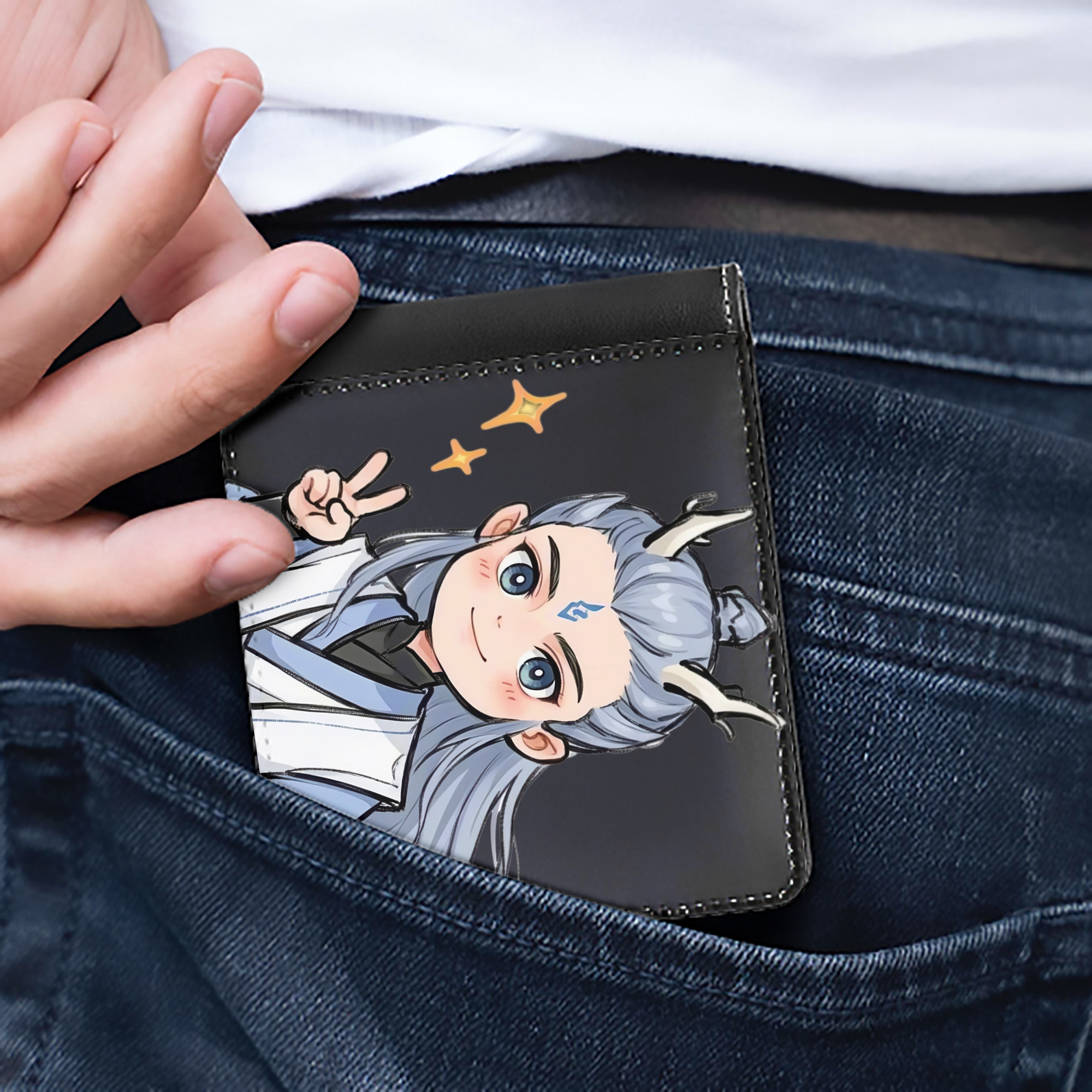 （画像用） Ne Zha 2 ナタ 魔童の大暴れ 二つ折り革財布
