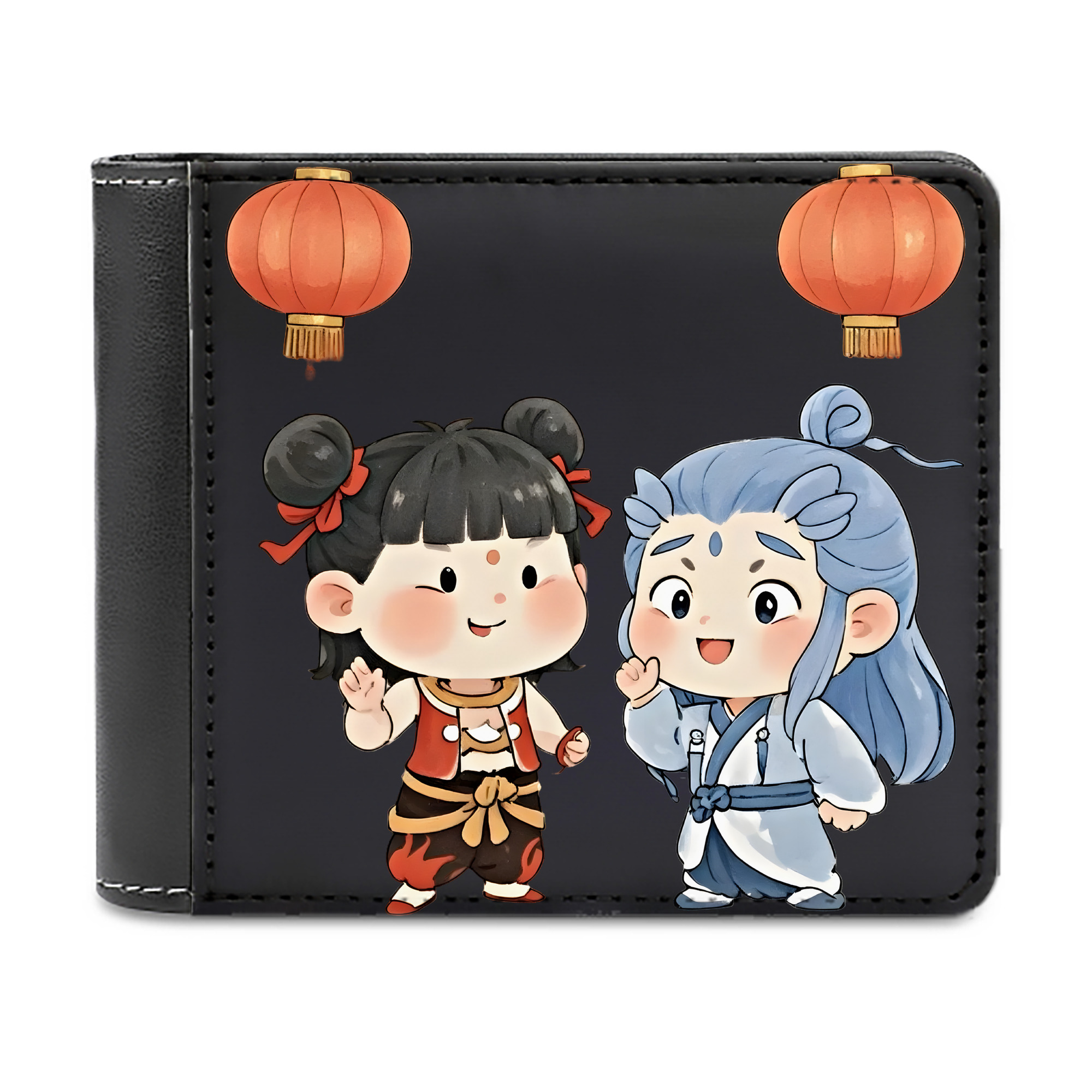 （画像用） Ne Zha 2 ナタ 魔童の大暴れ 二つ折り革財布