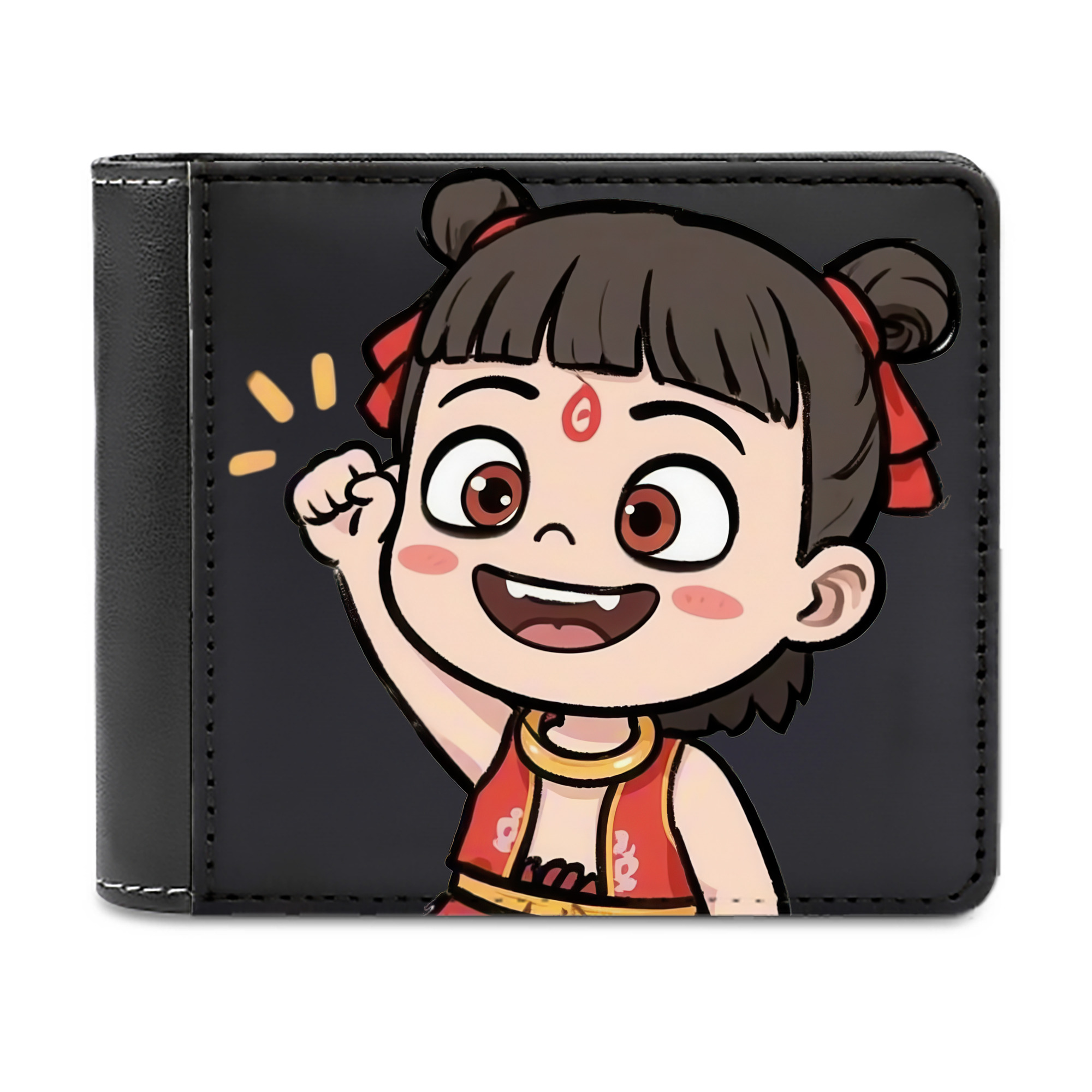 （画像用） Ne Zha 2 ナタ 魔童の大暴れ 二つ折り革財布