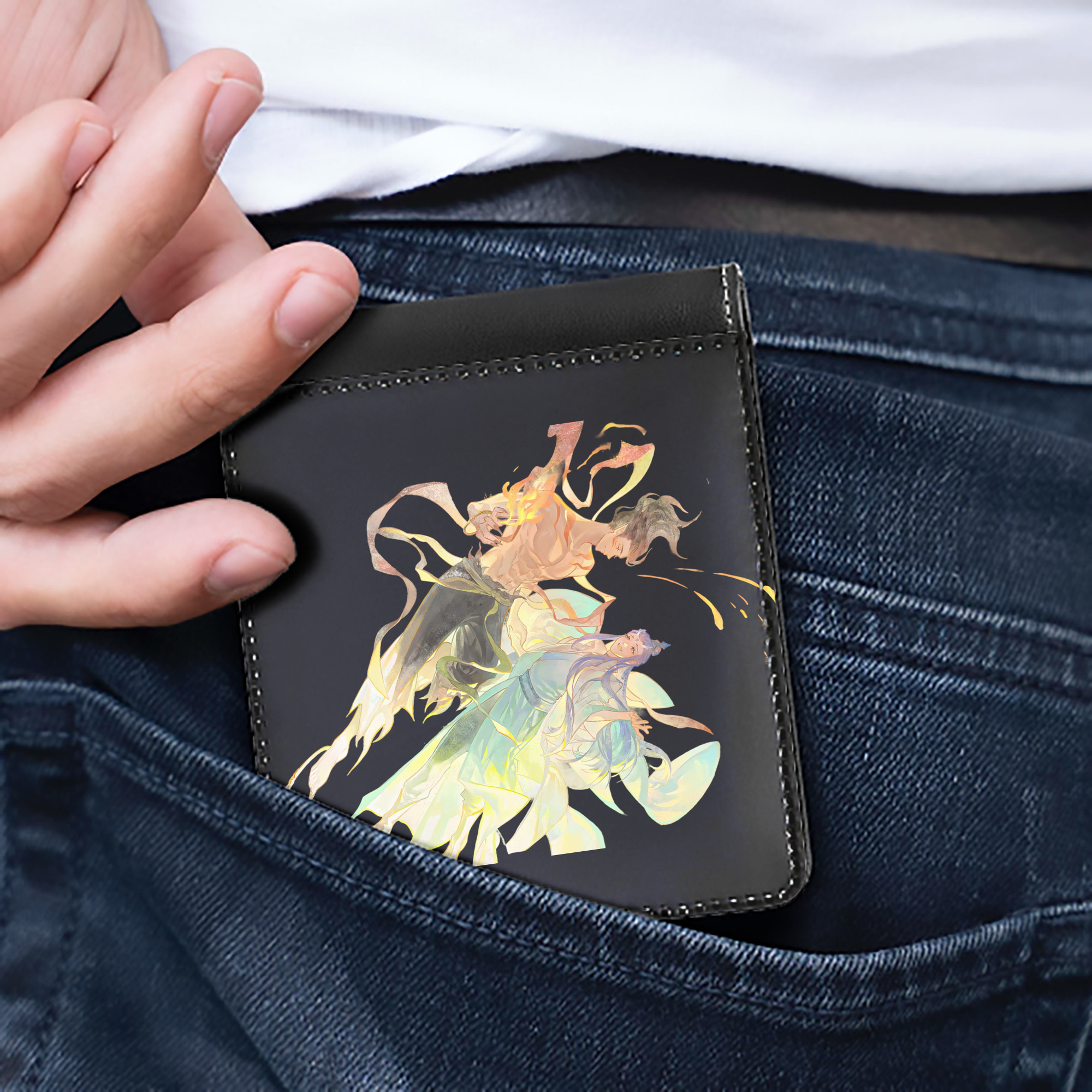 （画像用） Ne Zha 2 ナタ 魔童の大暴れ 二つ折り革財布