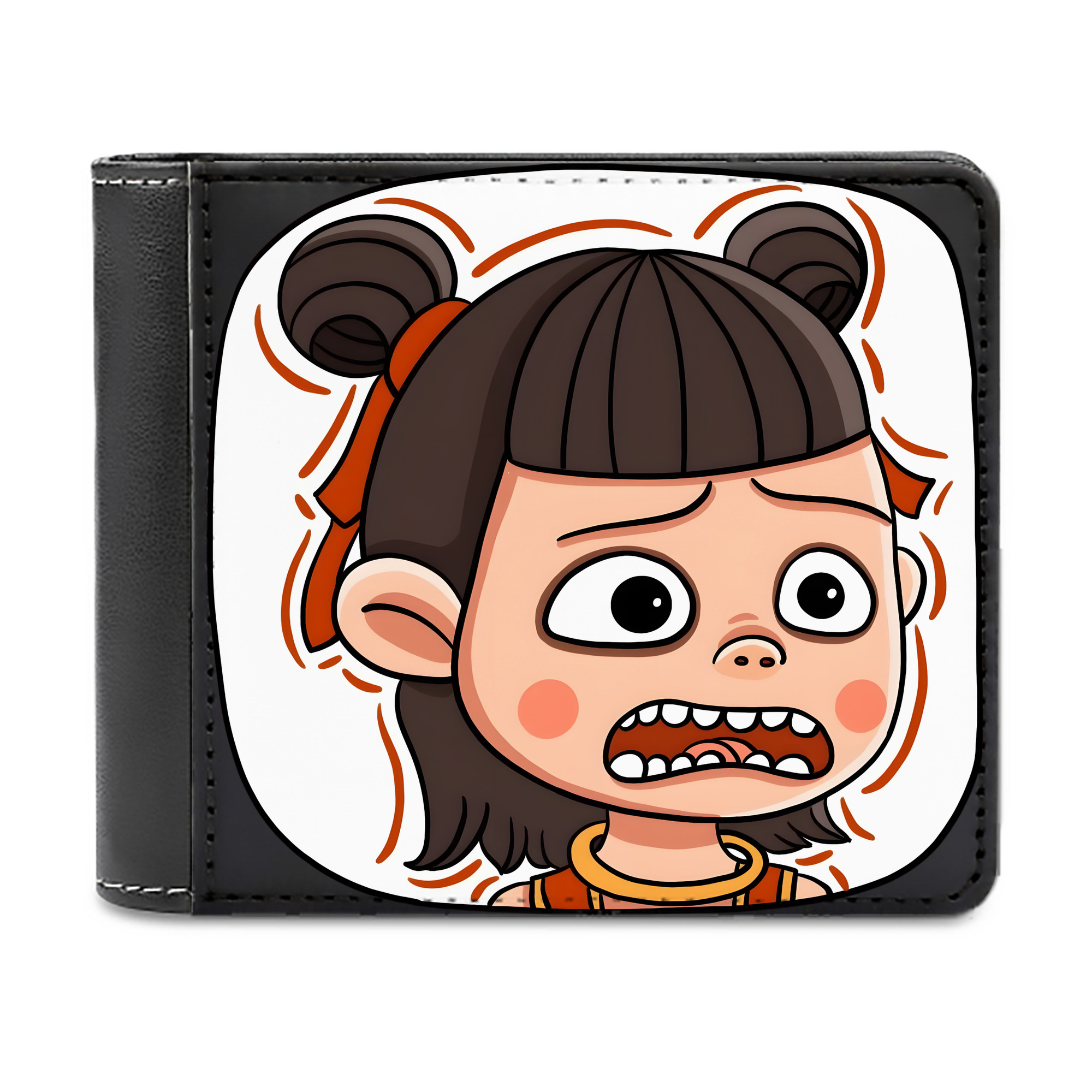 （画像用） Ne Zha 2 ナタ 魔童の大暴れ 二つ折り革財布