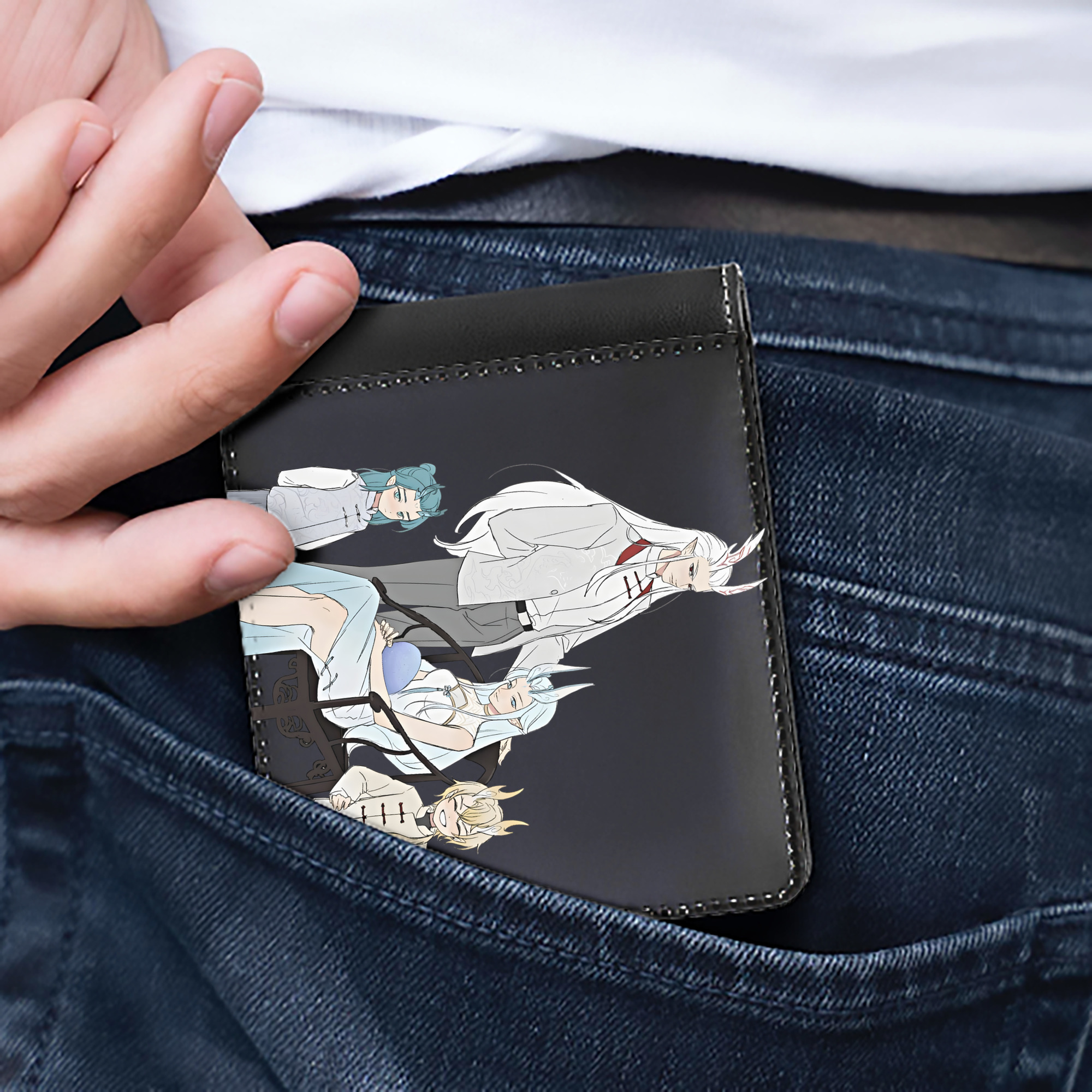 （画像用） Ne Zha 2 ナタ 魔童の大暴れ 二つ折り革財布