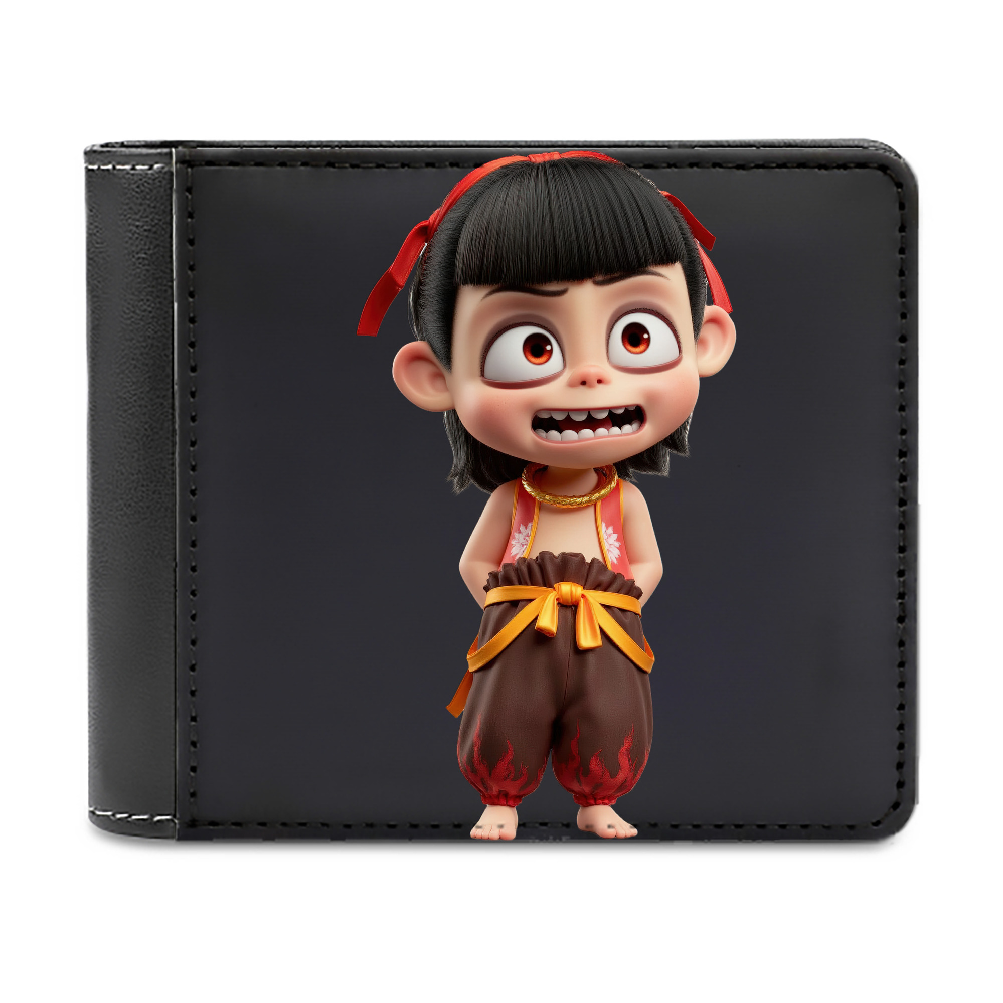 （画像用） Ne Zha 2 ナタ 魔童の大暴れ 二つ折り革財布