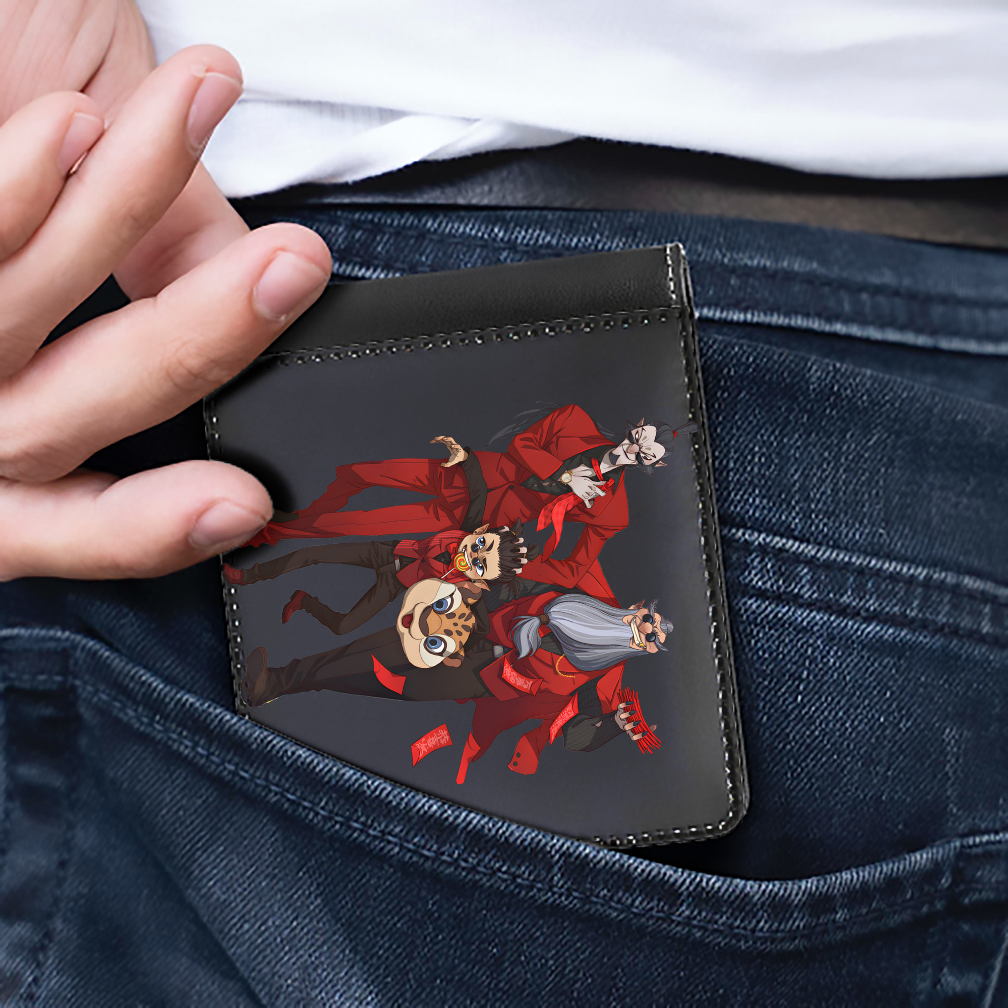 （画像用） Ne Zha 2 ナタ 魔童の大暴れ 二つ折り革財布