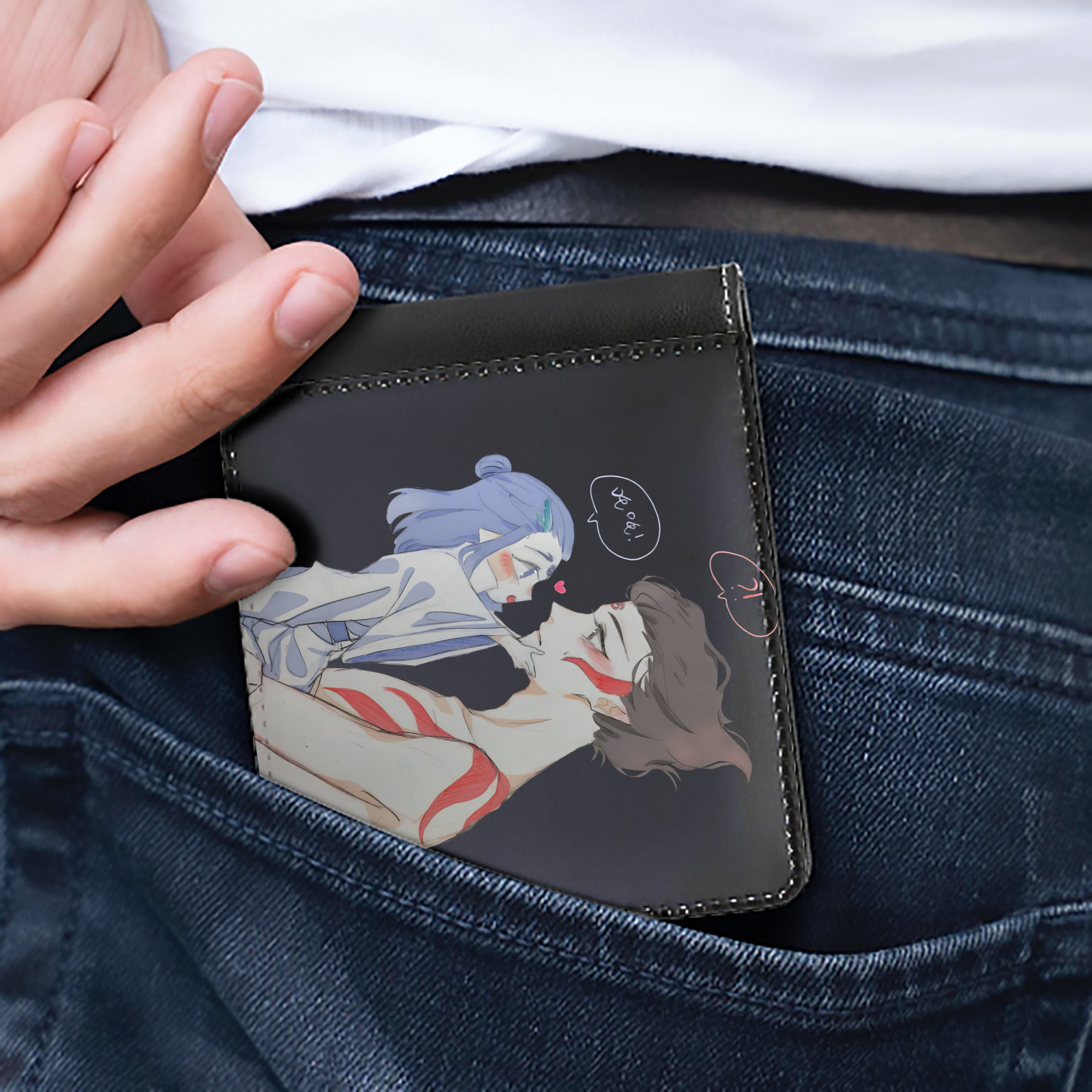 Ne Zha 2 ナタ 魔童の大暴れ 二つ折り革財布