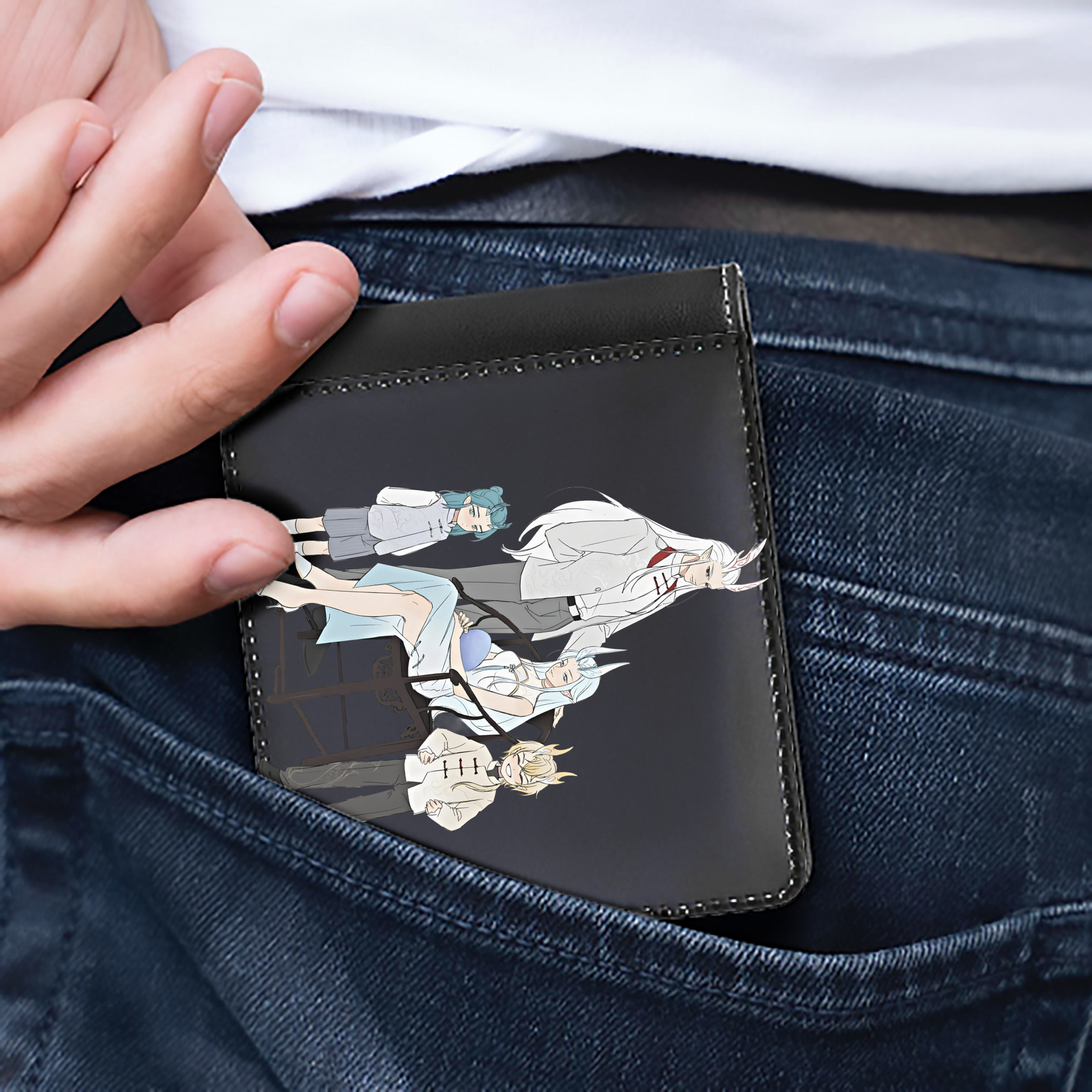 （画像用） Ne Zha 2 ナタ 魔童の大暴れ 二つ折り革財布