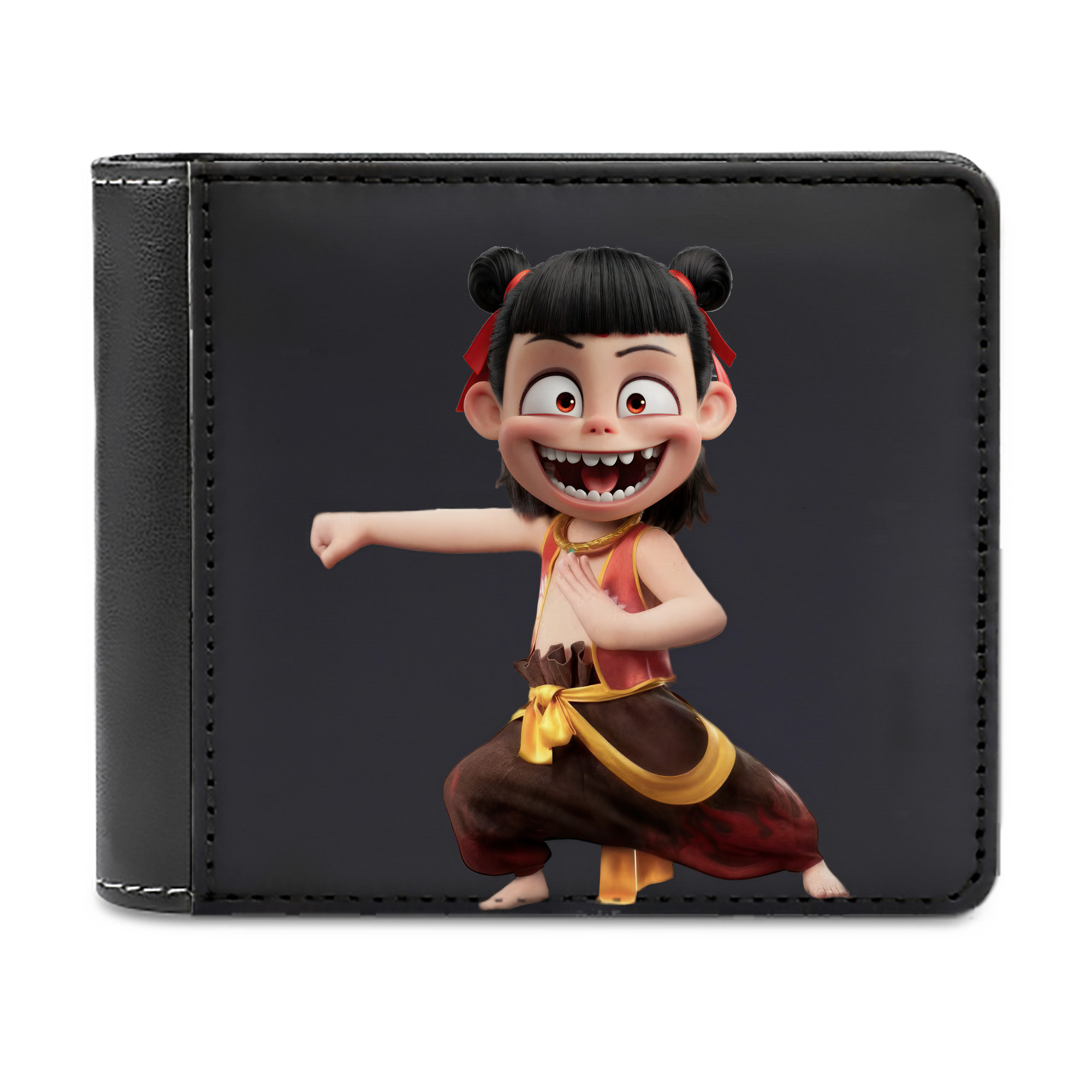 （画像用） Ne Zha 2 ナタ 魔童の大暴れ 二つ折り革財布
