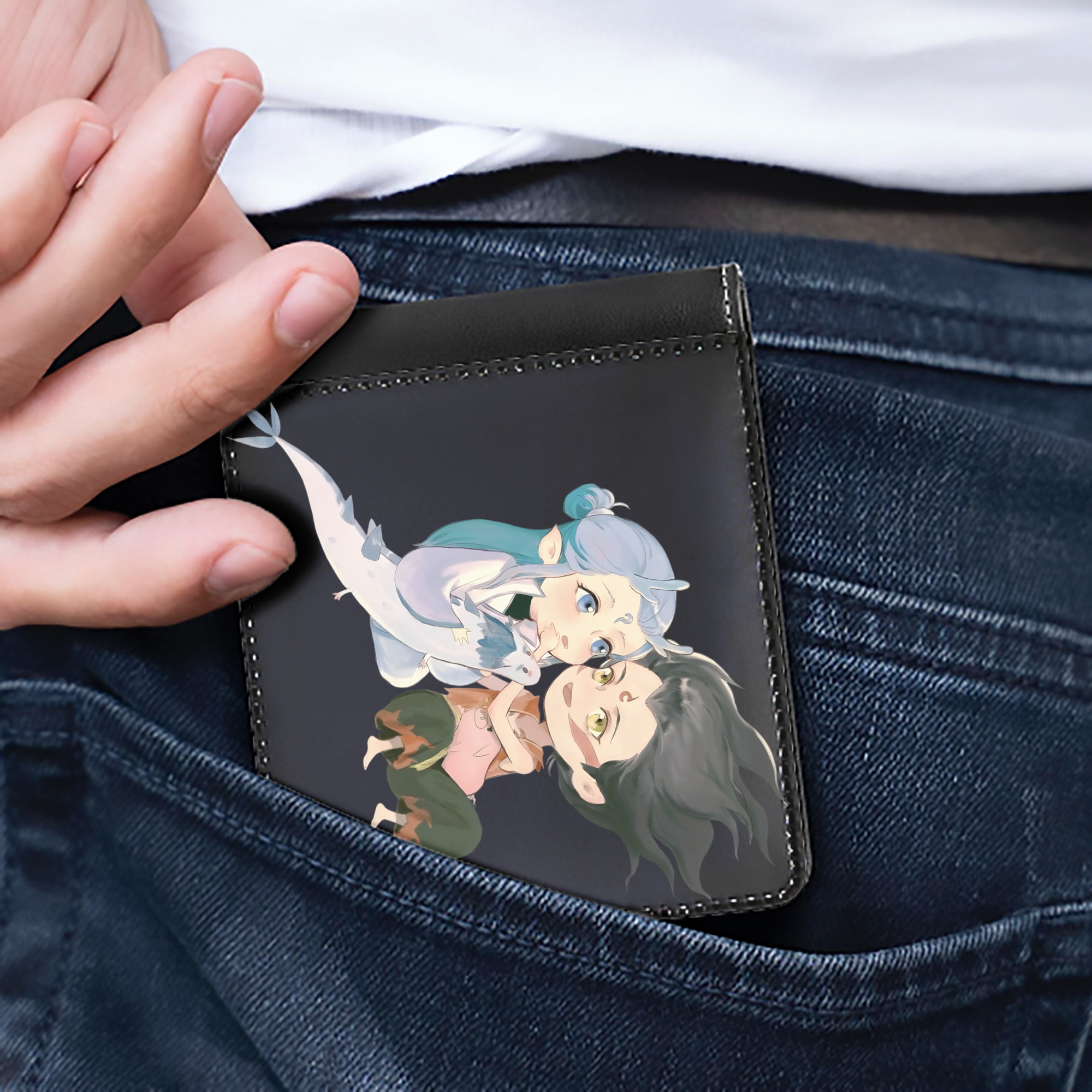 Ne Zha 2 ナタ 魔童の大暴れ 二つ折り革財布
