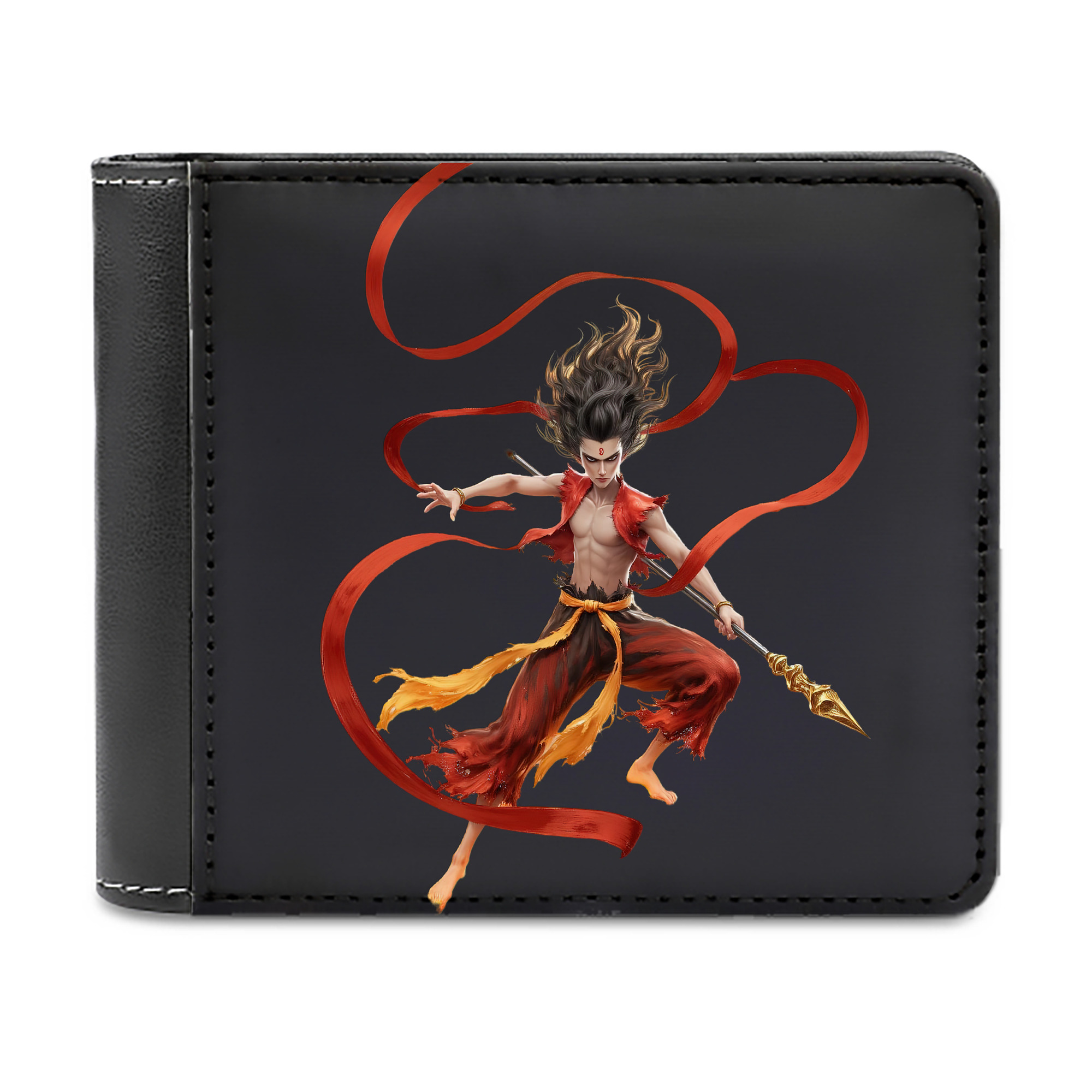 （画像用） Ne Zha 2 ナタ 魔童の大暴れ 二つ折り革財布