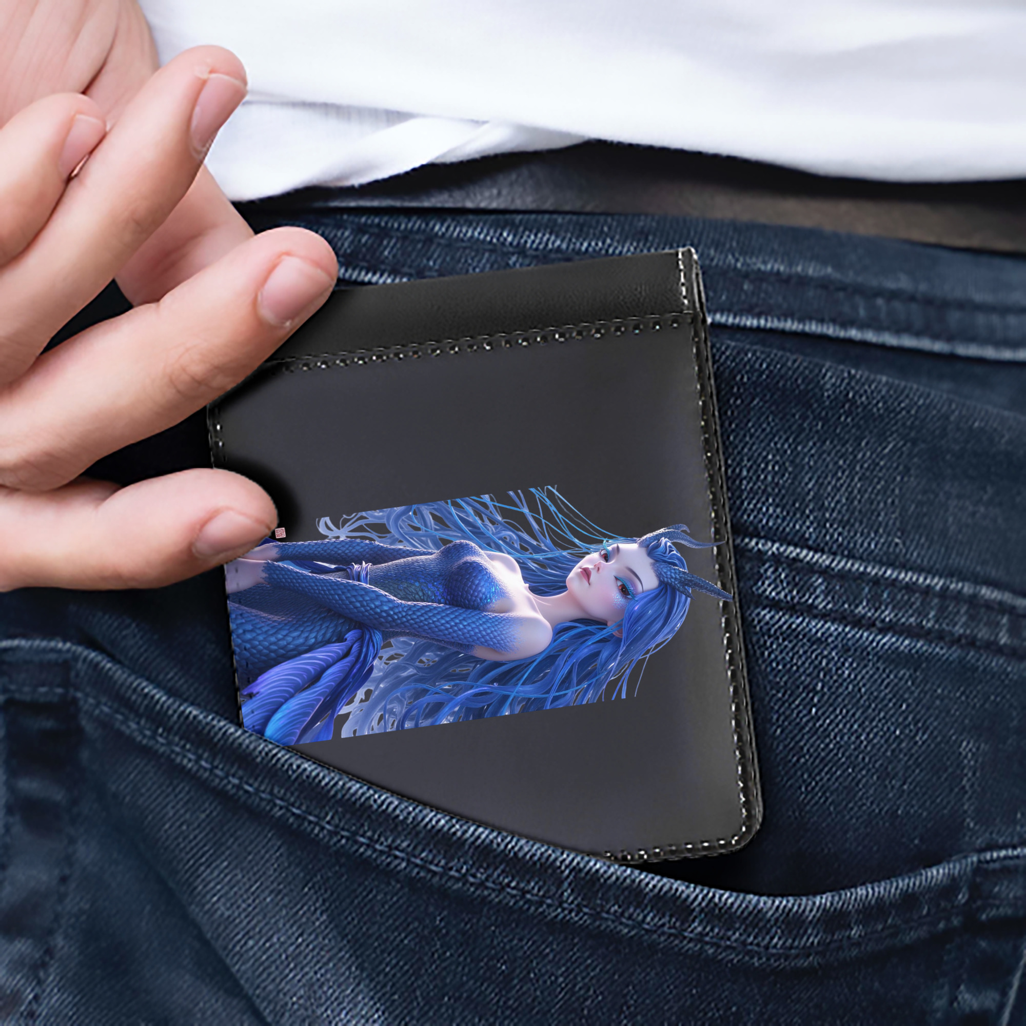 Ne Zha 2 ナタ 魔童の大暴れ 二つ折り革財布