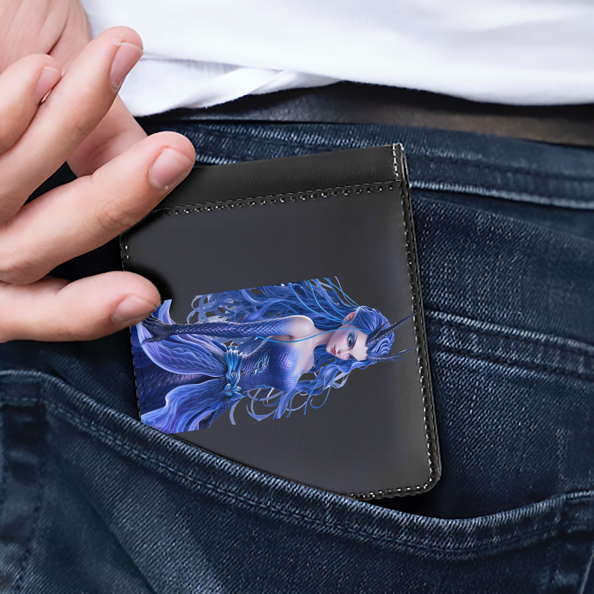 Ne Zha 2 ナタ 魔童の大暴れ 二つ折り革財布