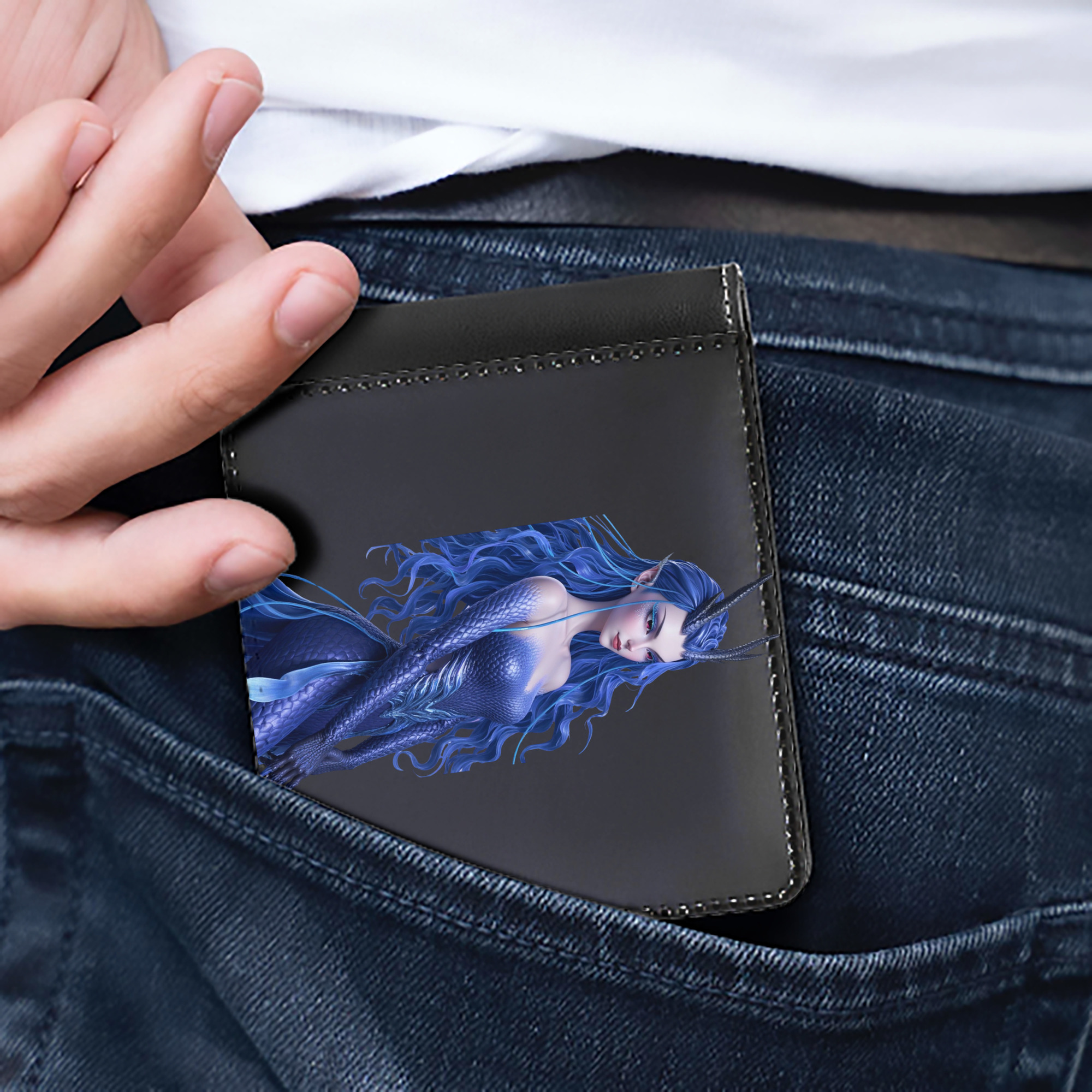 Ne Zha 2 ナタ 魔童の大暴れ 二つ折り革財布