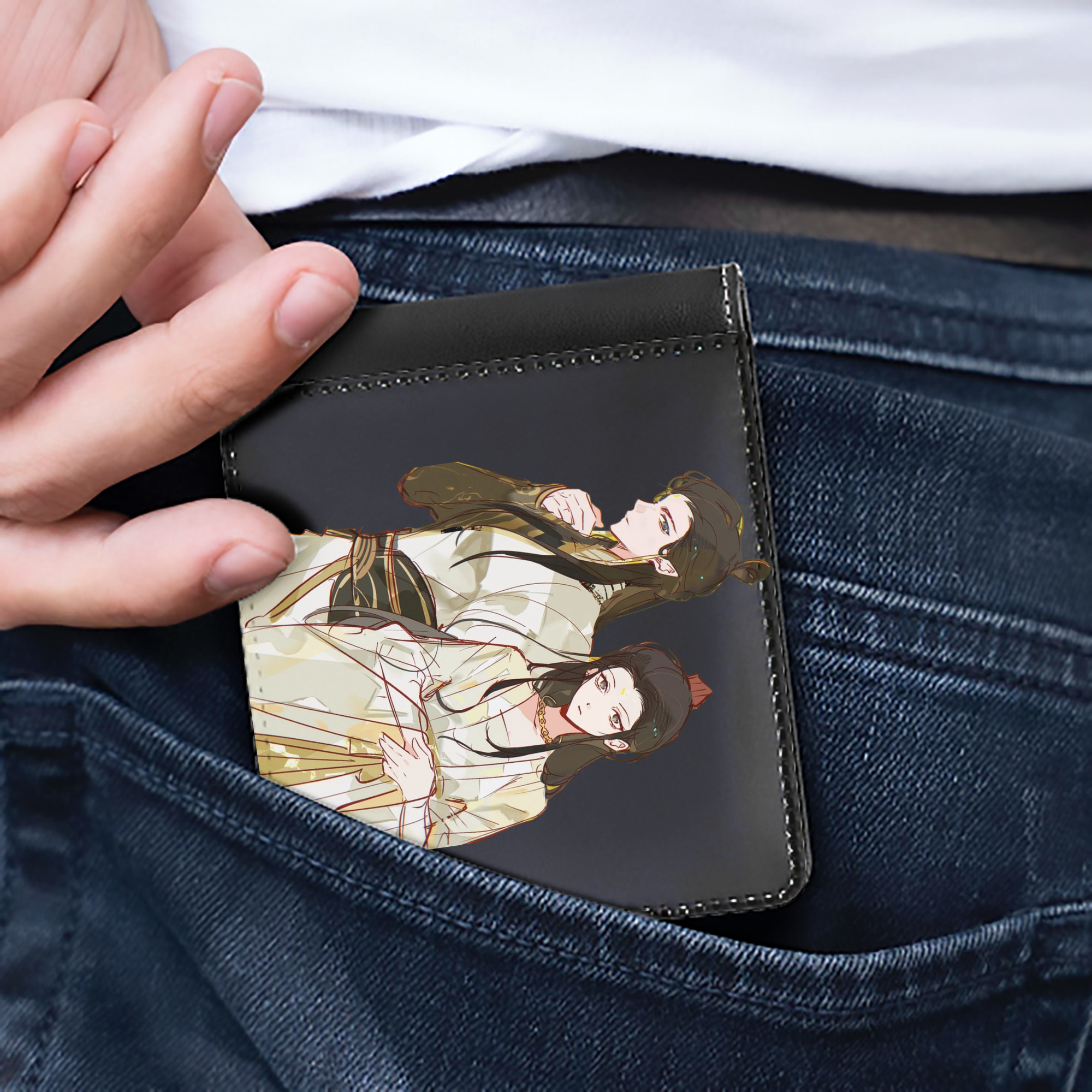 （画像用） Ne Zha 2 ナタ 魔童の大暴れ 二つ折り革財布