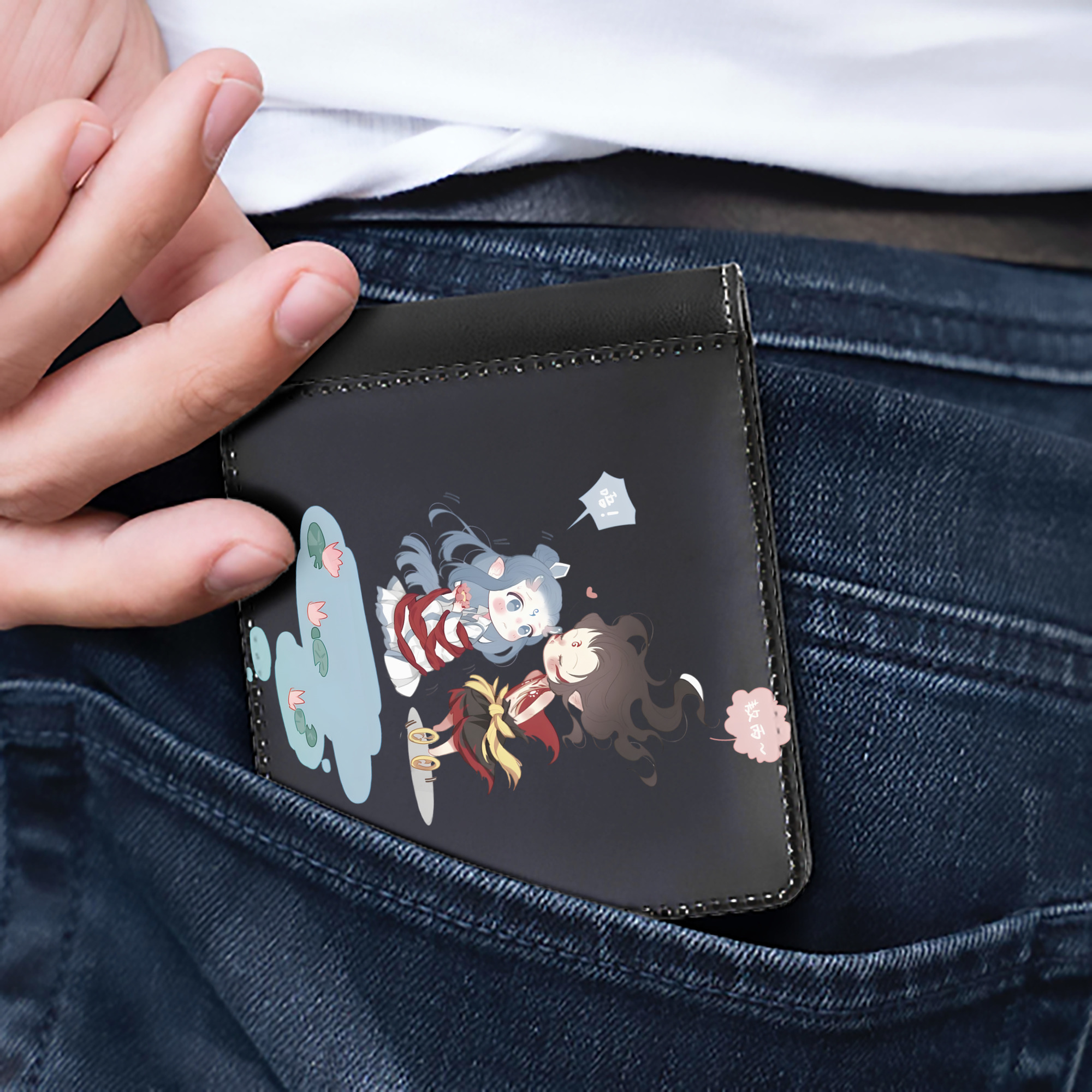 （画像用） Ne Zha 2 ナタ 魔童の大暴れ 二つ折り革財布