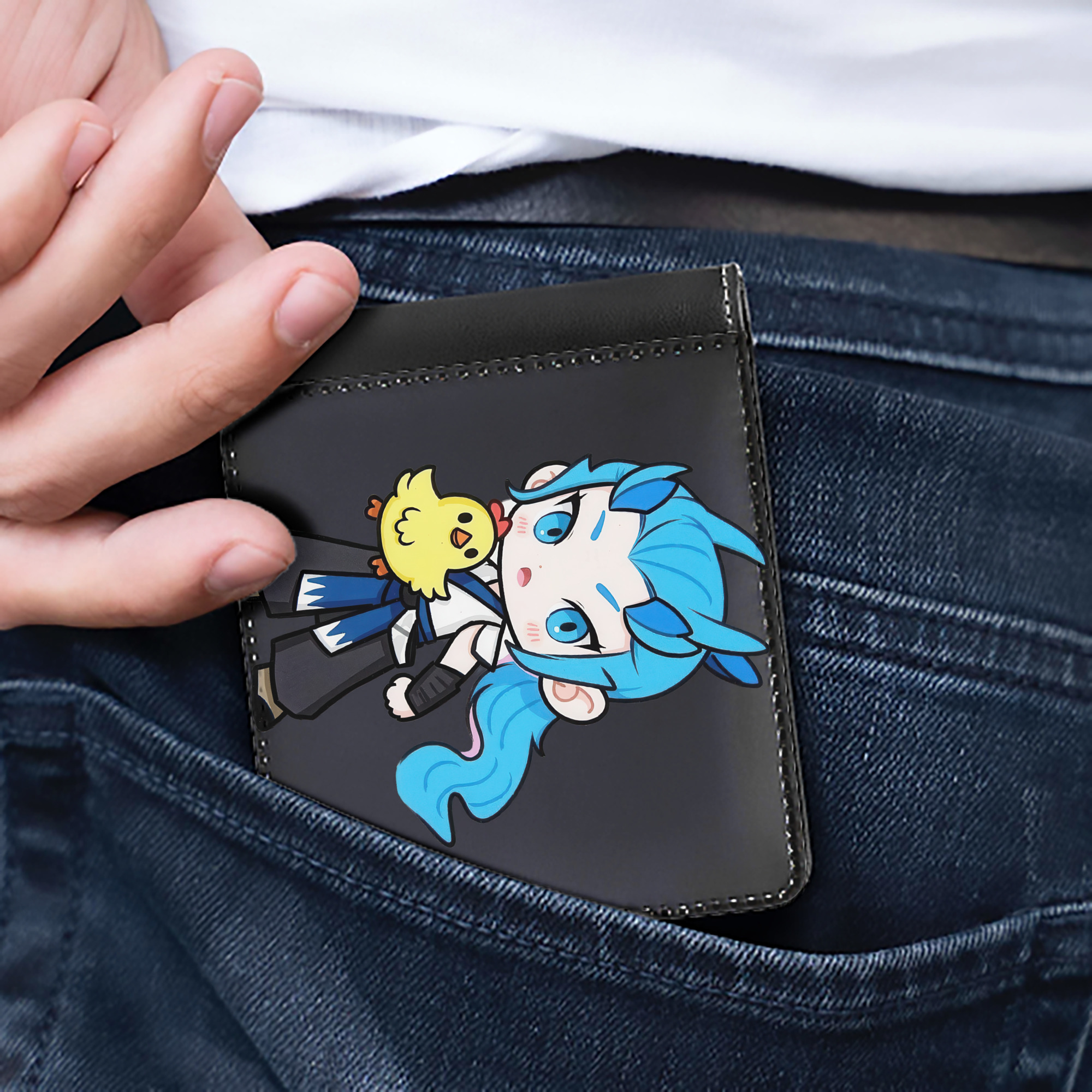 （画像用） Ne Zha 2 ナタ 魔童の大暴れ 二つ折り革財布