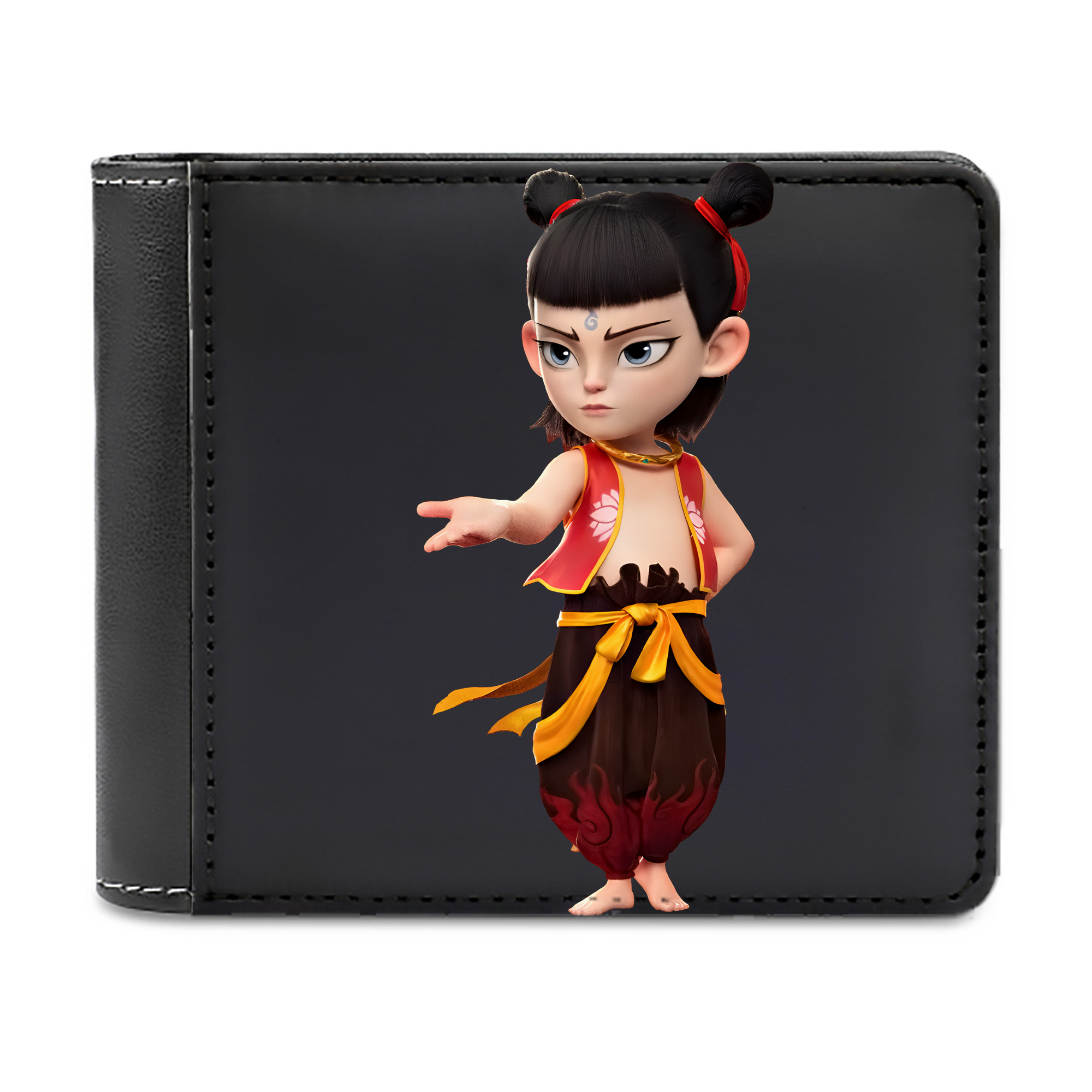 （画像用） Ne Zha 2 ナタ 魔童の大暴れ 二つ折り革財布