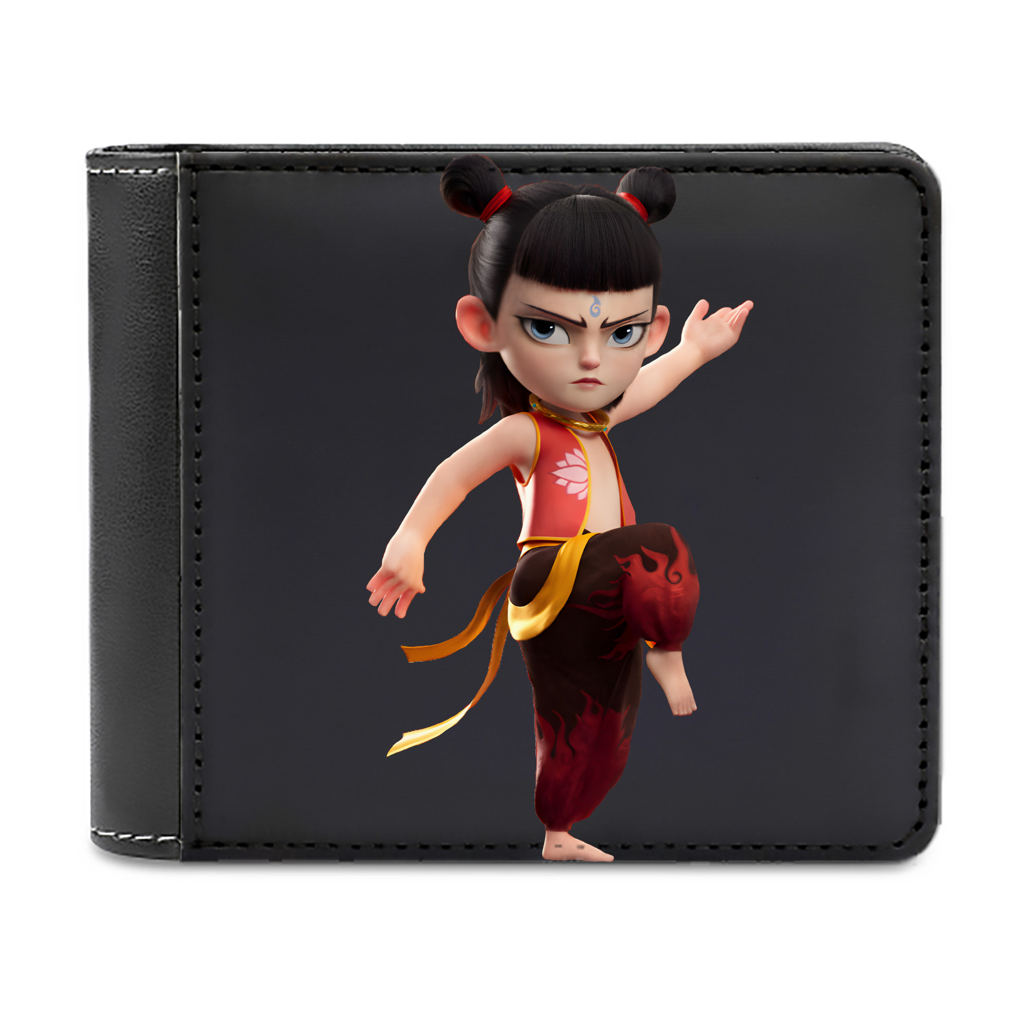 （画像用） Ne Zha 2 ナタ 魔童の大暴れ 二つ折り革財布