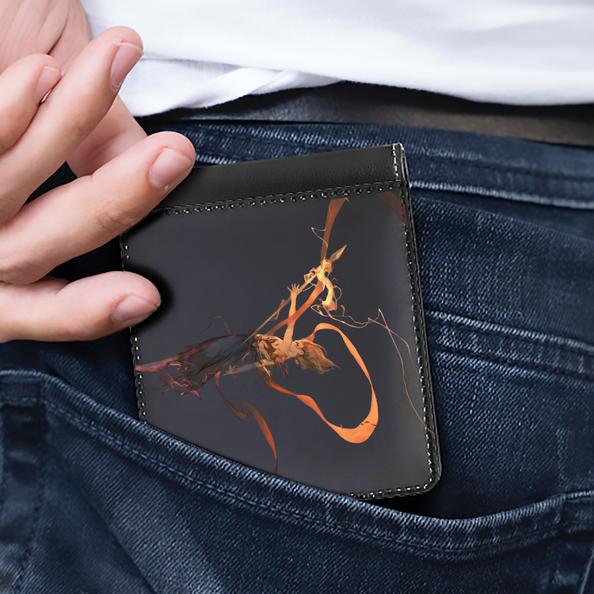 （画像用） Ne Zha 2 ナタ 魔童の大暴れ 二つ折り革財布