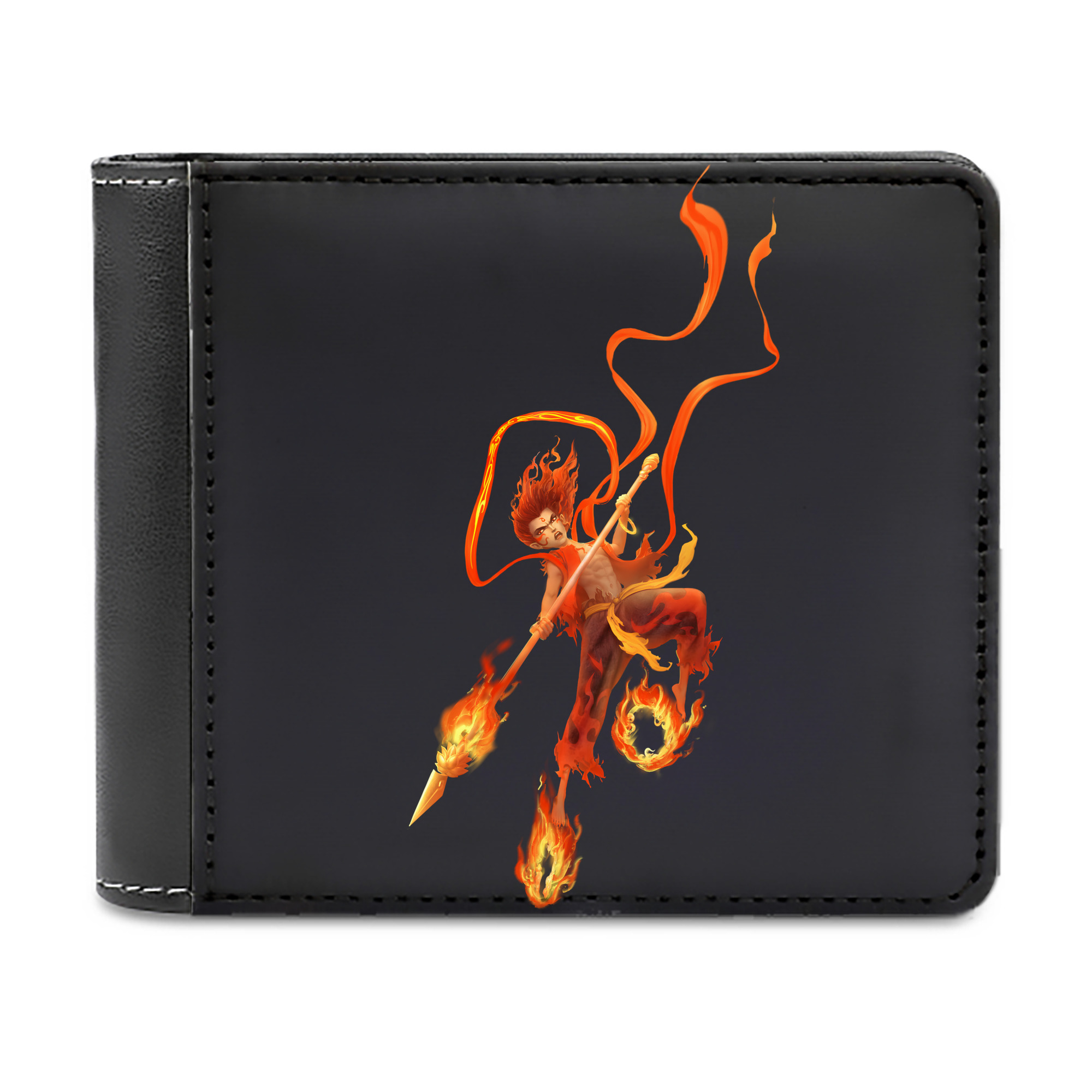 （画像用） Ne Zha 2 ナタ 魔童の大暴れ 二つ折り革財布
