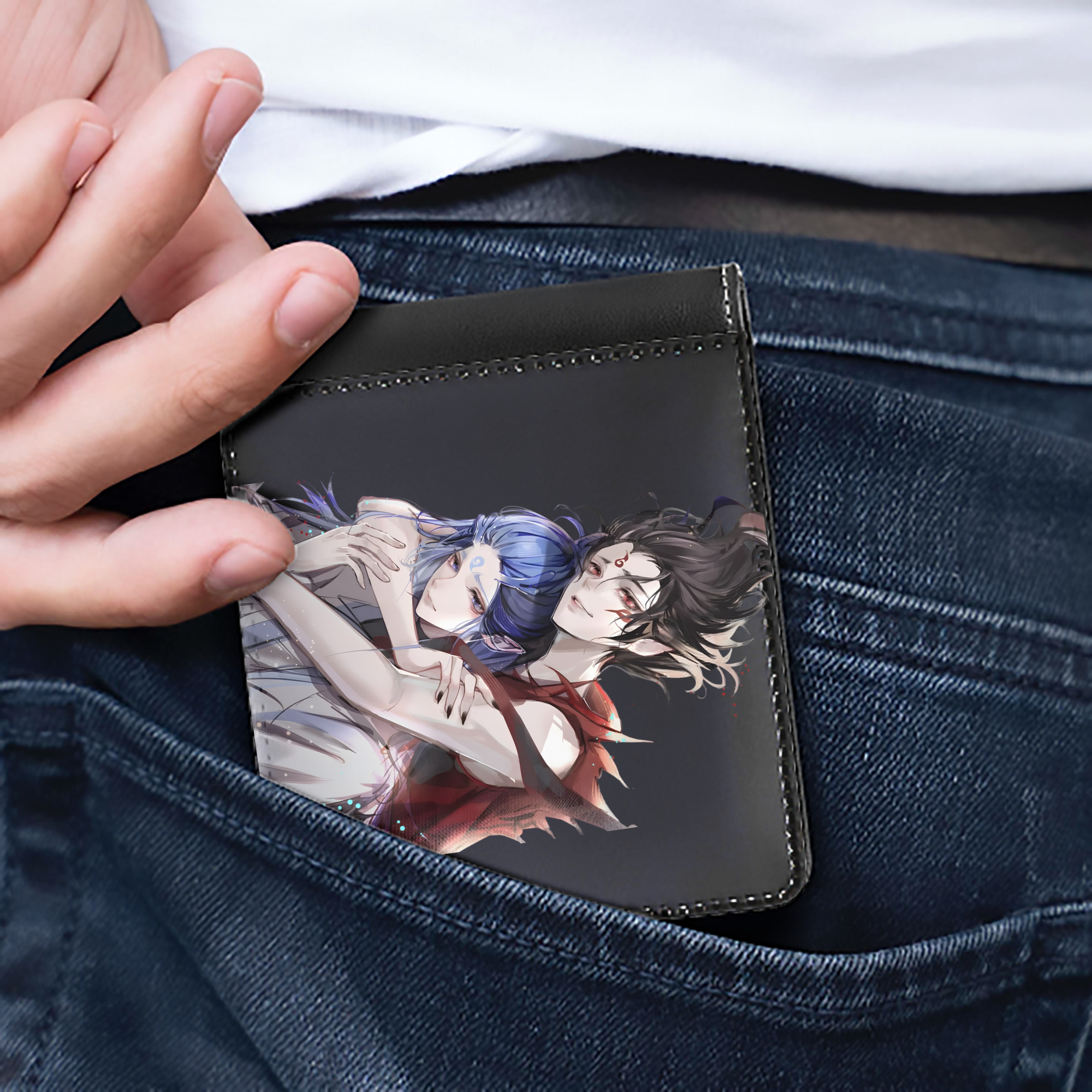 （画像用） Ne Zha 2 ナタ 魔童の大暴れ 二つ折り革財布