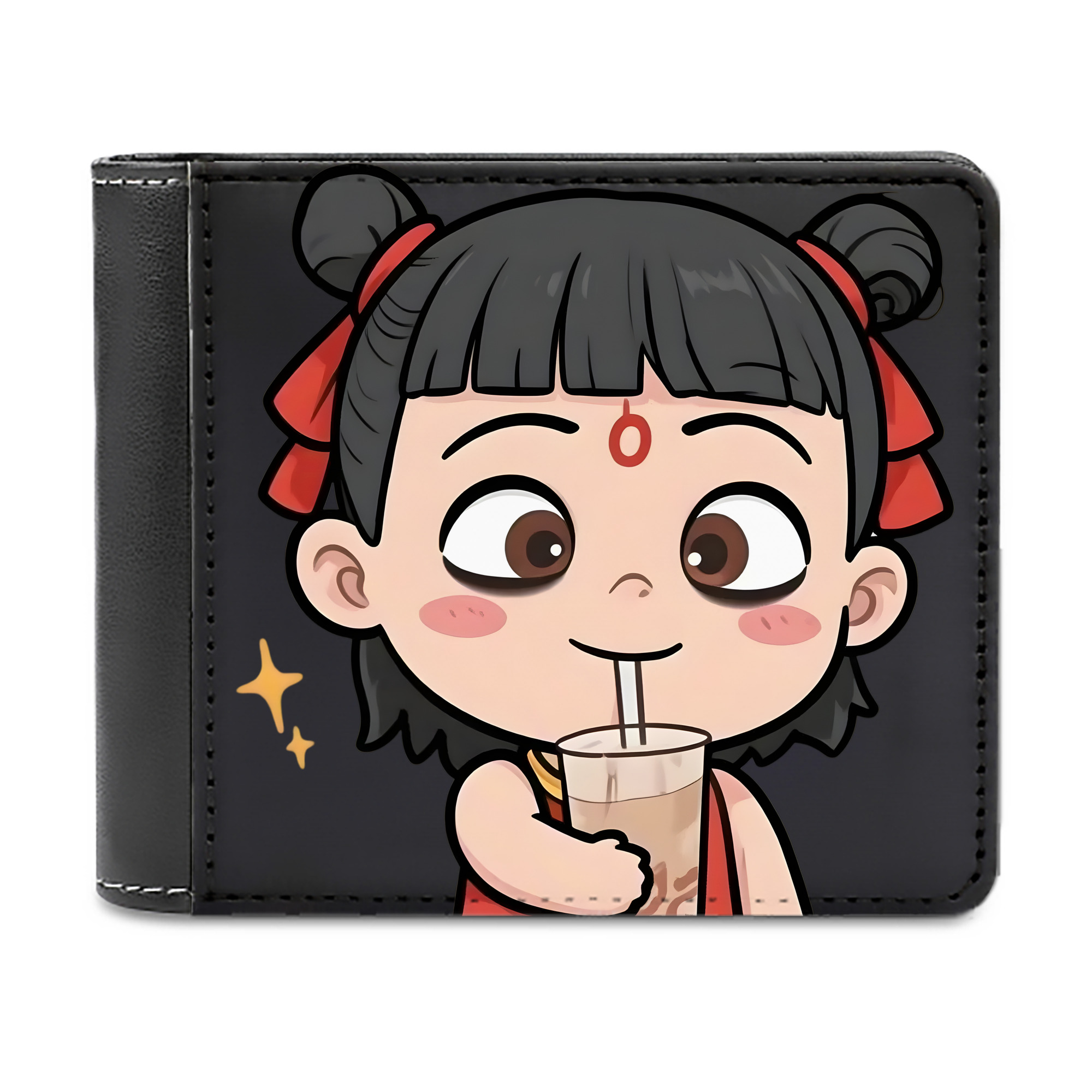 （画像用） Ne Zha 2 ナタ 魔童の大暴れ 二つ折り革財布