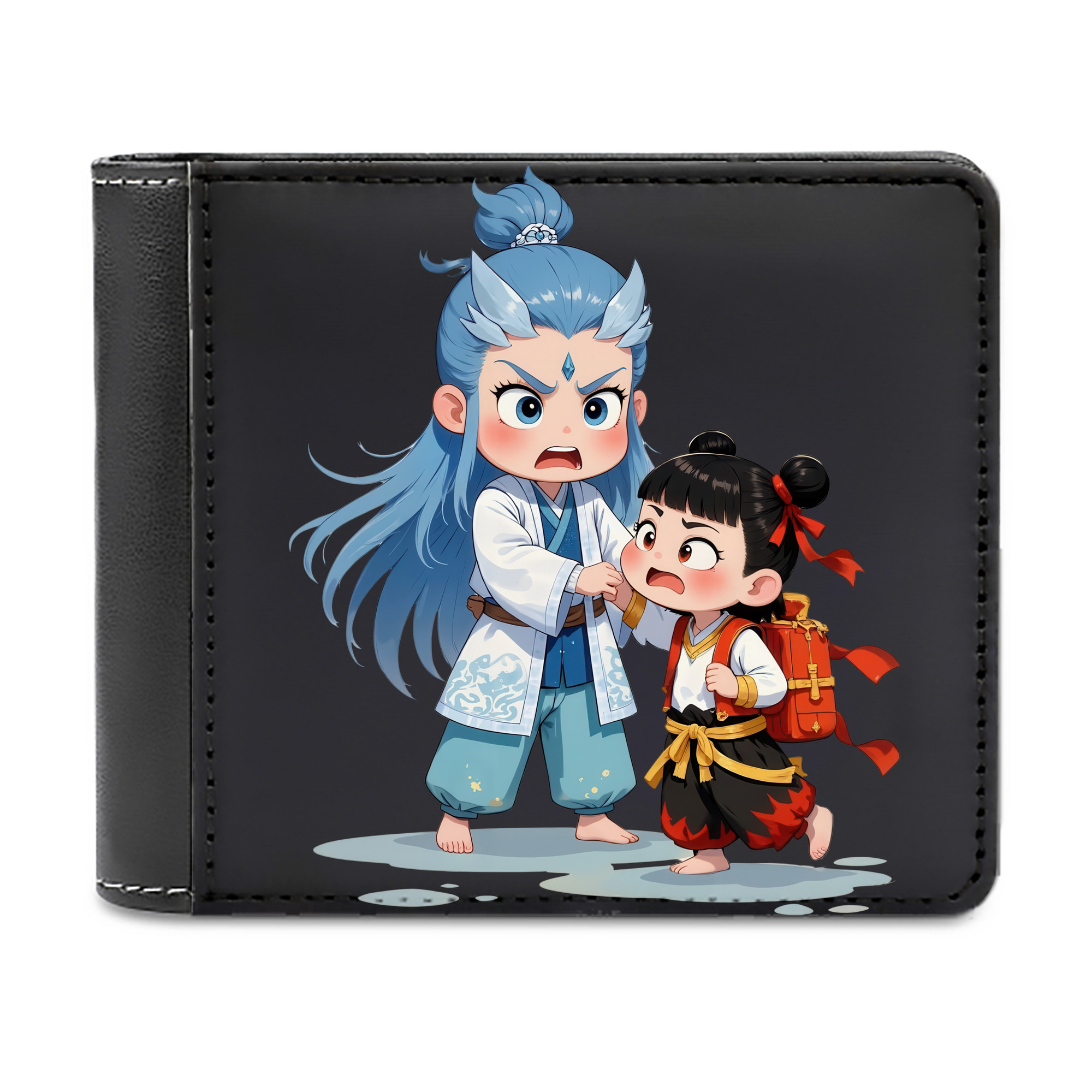 （画像用） Ne Zha 2 ナタ 魔童の大暴れ 二つ折り革財布
