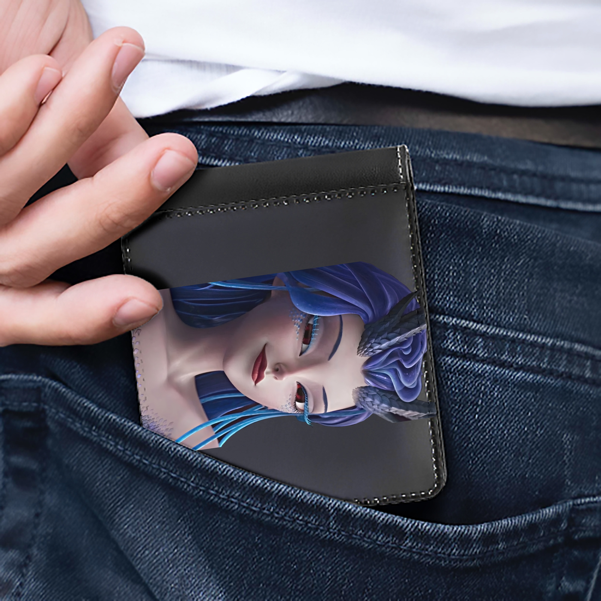 （画像用） Ne Zha 2 ナタ 魔童の大暴れ 二つ折り革財布