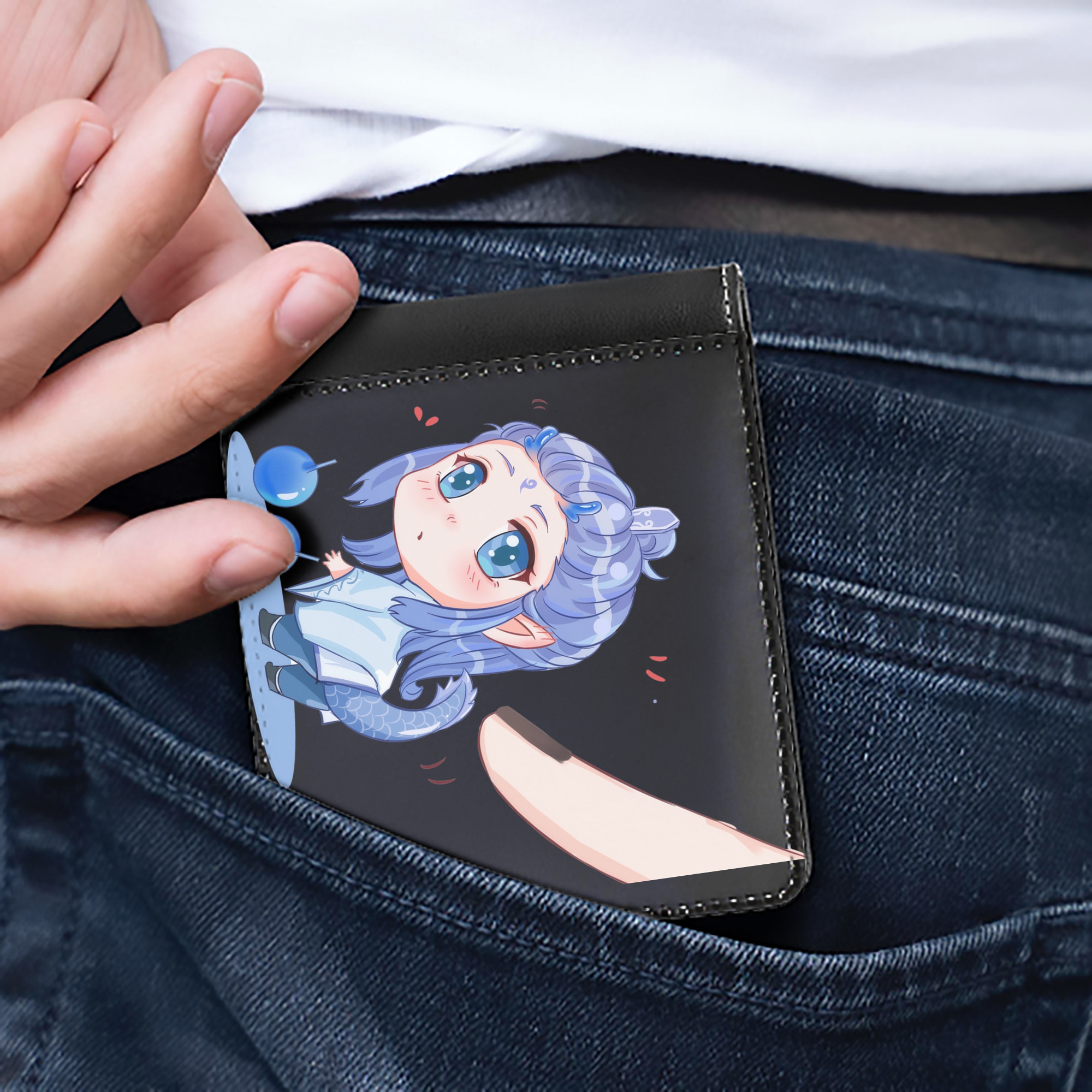 （画像用） Ne Zha 2 ナタ 魔童の大暴れ 二つ折り革財布