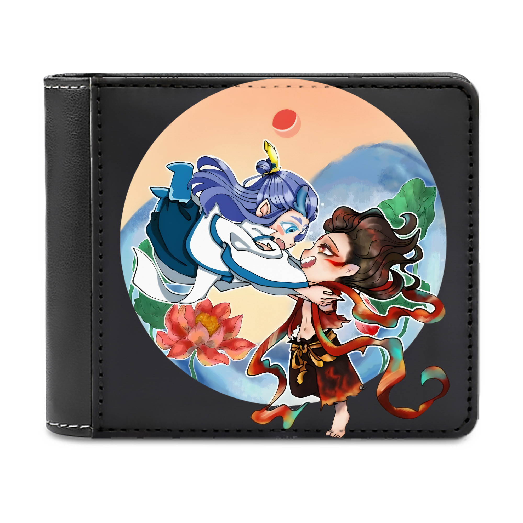 （画像用） Ne Zha 2 ナタ 魔童の大暴れ 二つ折り革財布