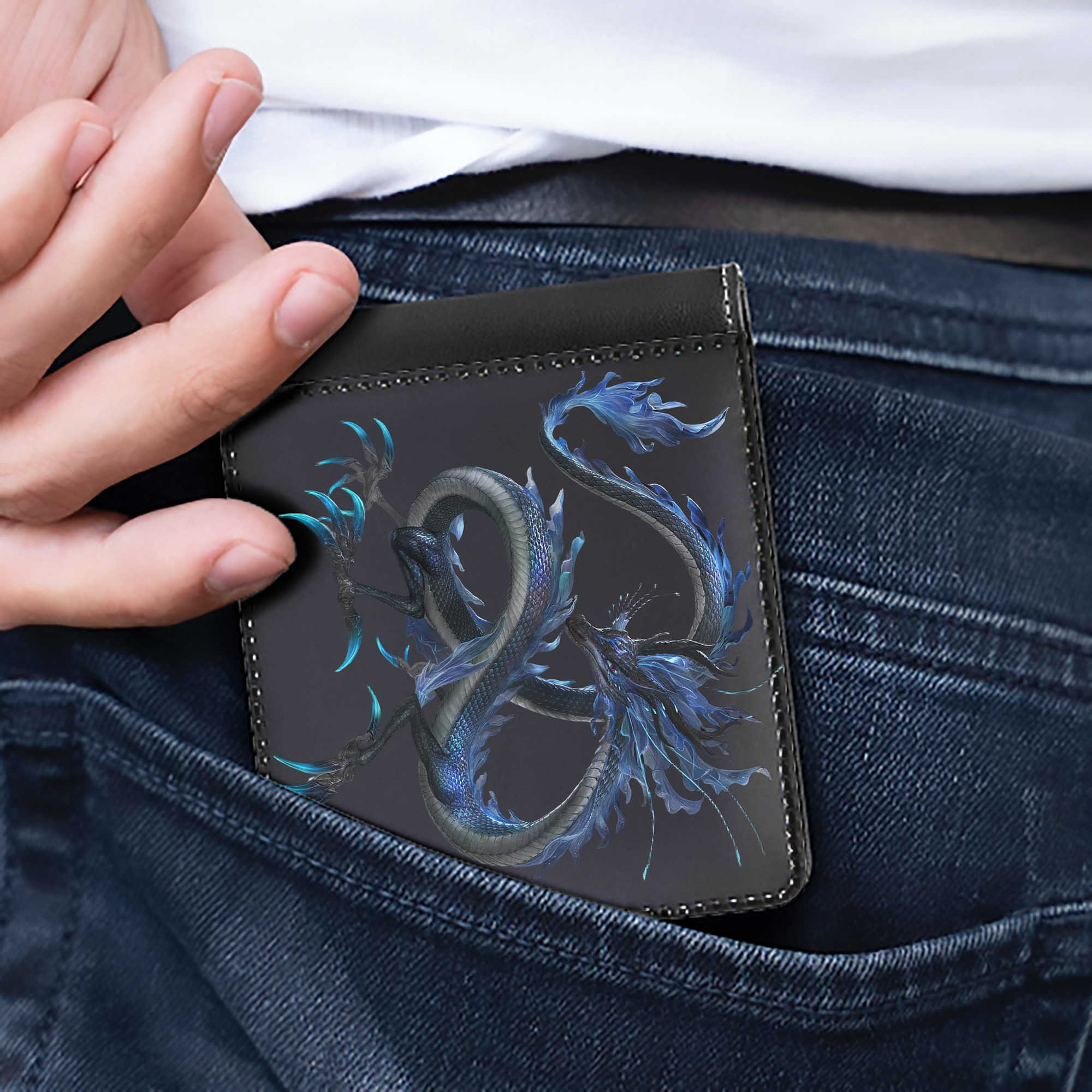 （画像用） Ne Zha 2 ナタ 魔童の大暴れ 二つ折り革財布