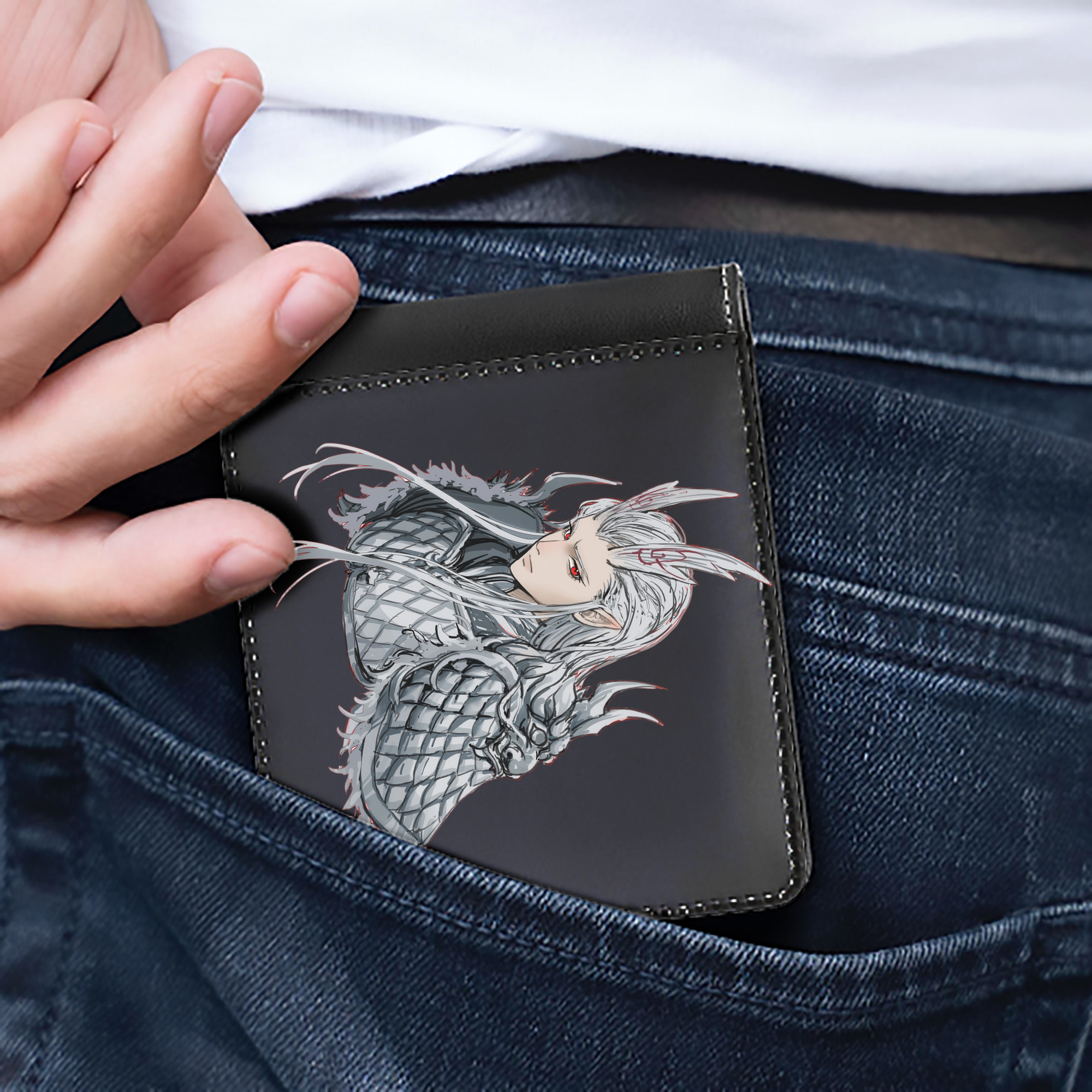 （画像用） Ne Zha 2 ナタ 魔童の大暴れ 二つ折り革財布