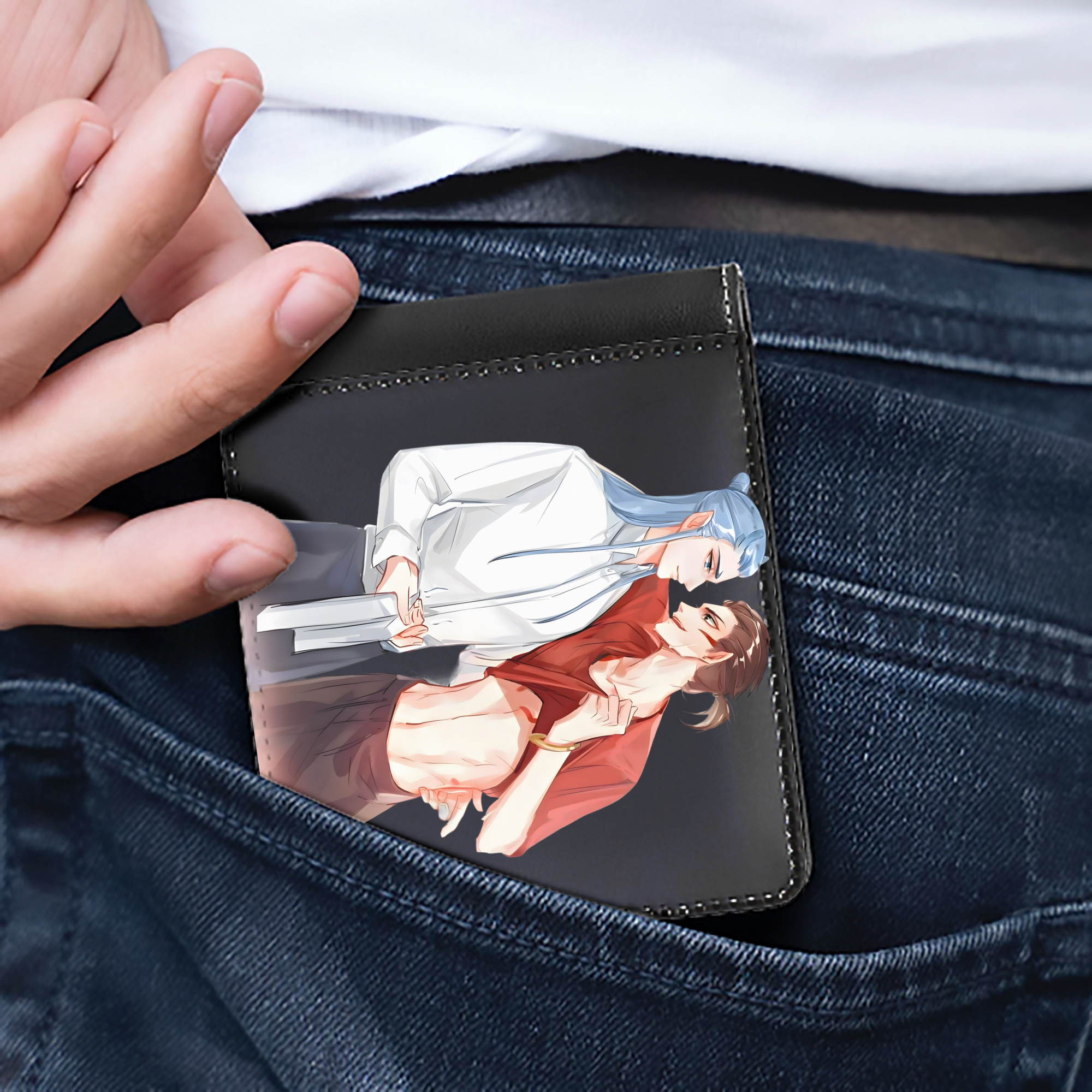 （画像用） Ne Zha 2 ナタ 魔童の大暴れ 二つ折り革財布