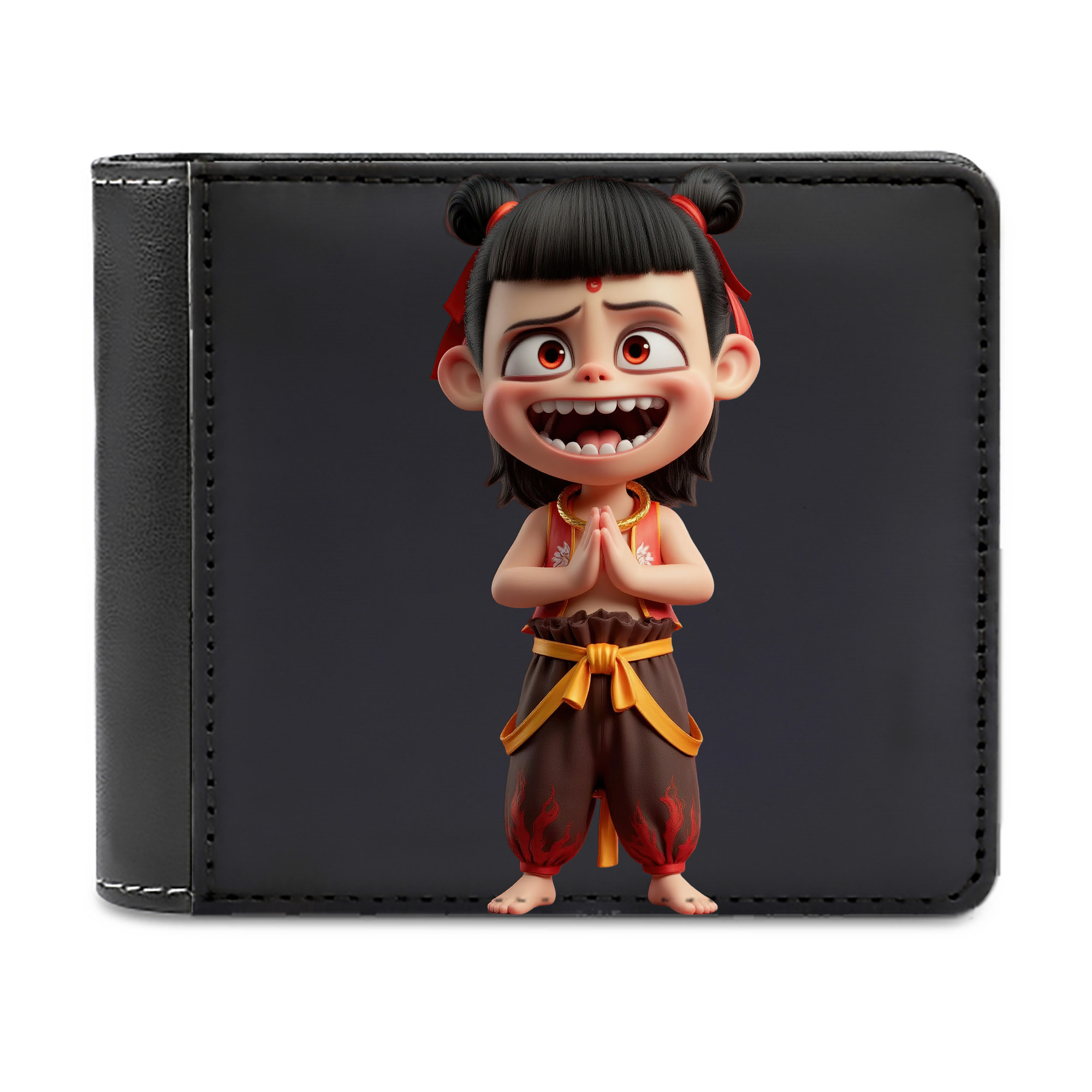 （画像用） Ne Zha 2 ナタ 魔童の大暴れ 二つ折り革財布