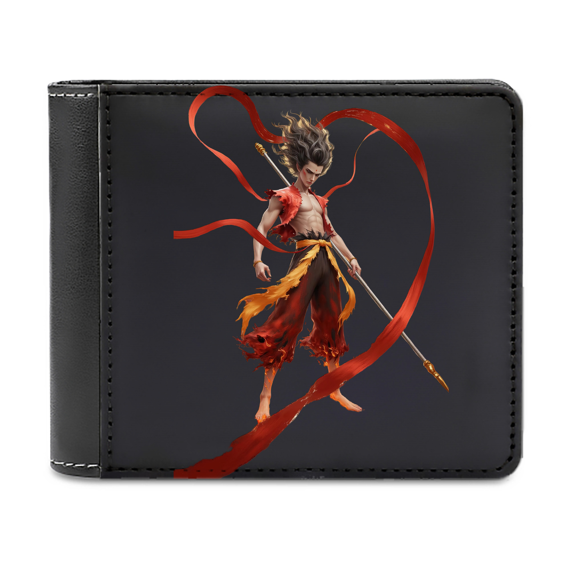 （画像用） Ne Zha 2 ナタ 魔童の大暴れ 二つ折り革財布